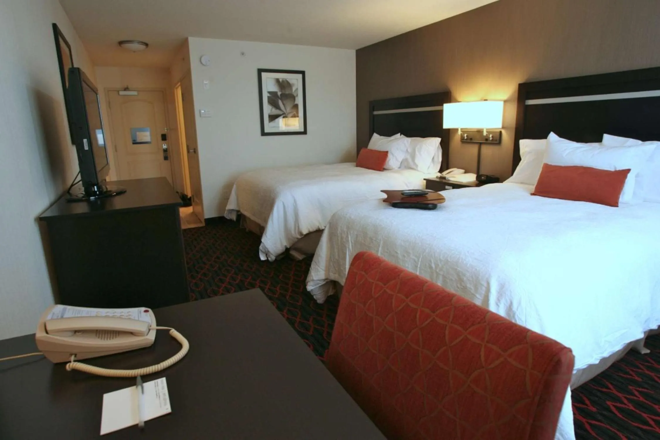 Bed in Hampton Inn by Hilton Fort Saskatchewan