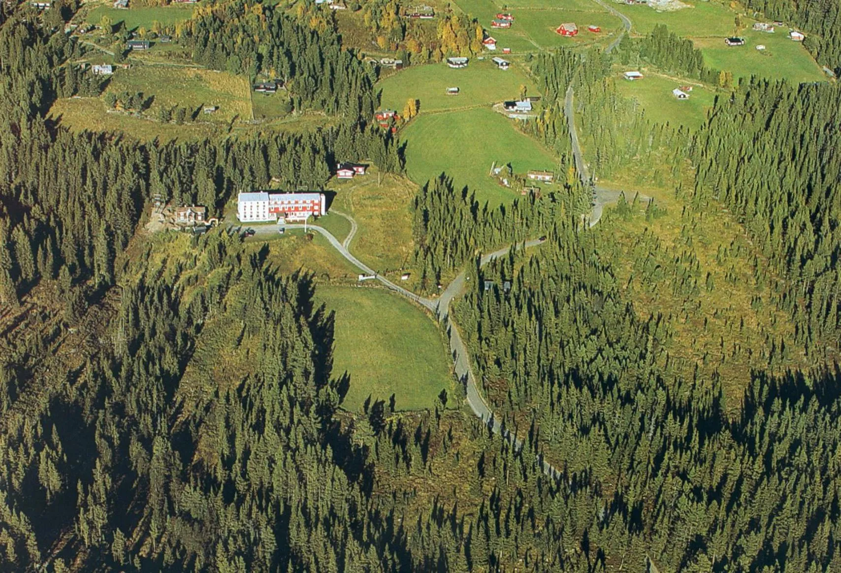 Bird's eye view in Tronsvangen Seter