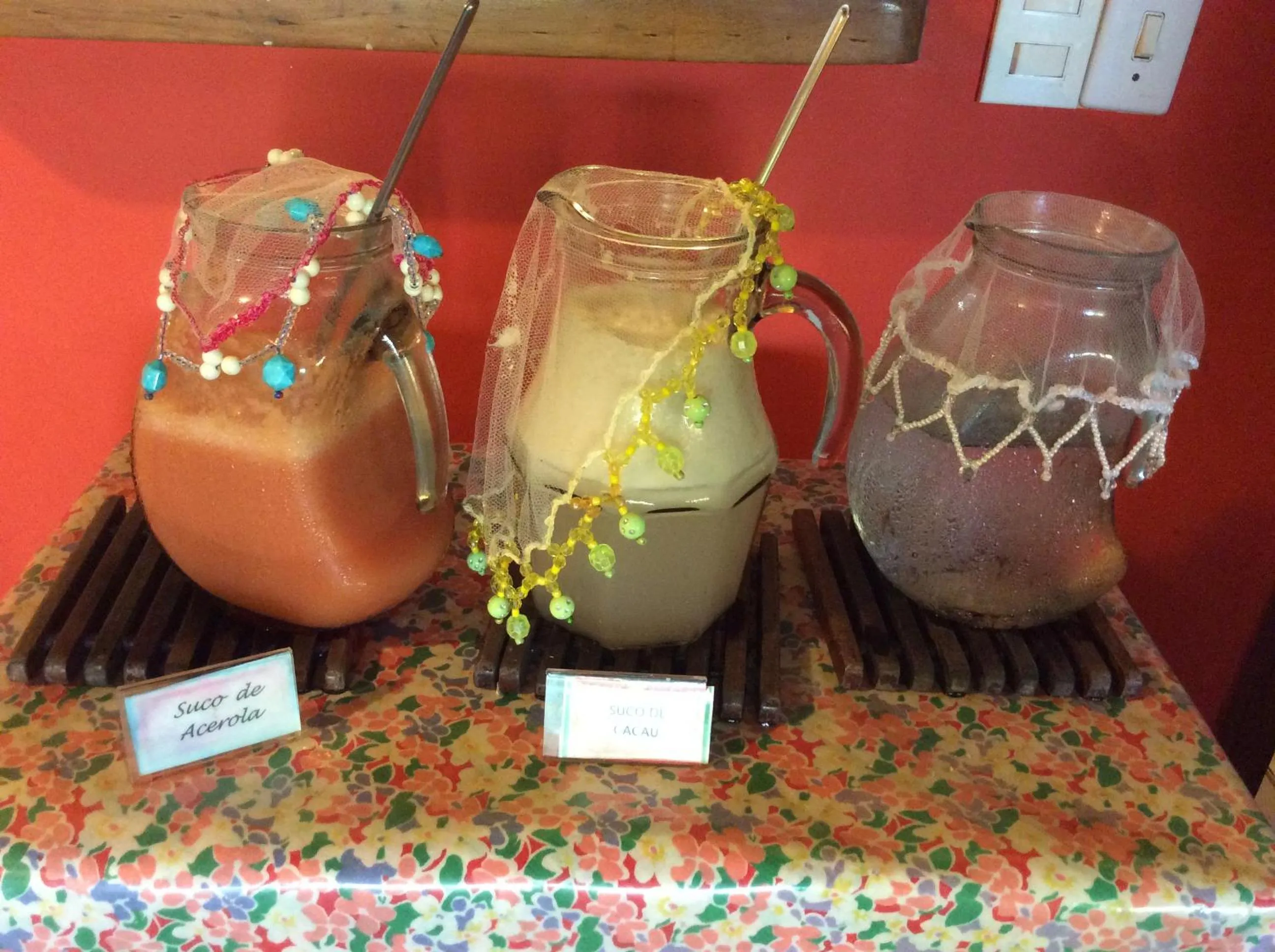 Buffet breakfast in Pousada Ponta do Muta