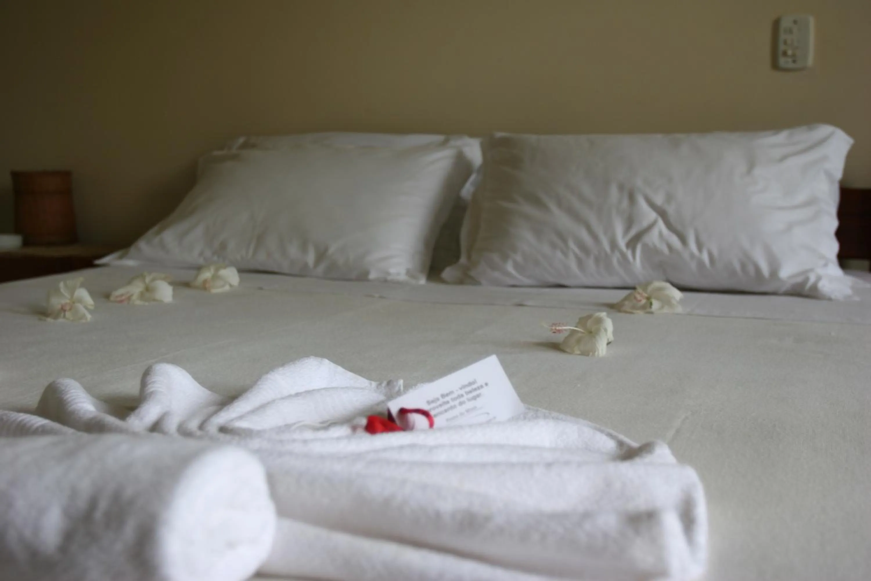 Bed in Pousada Ponta do Muta