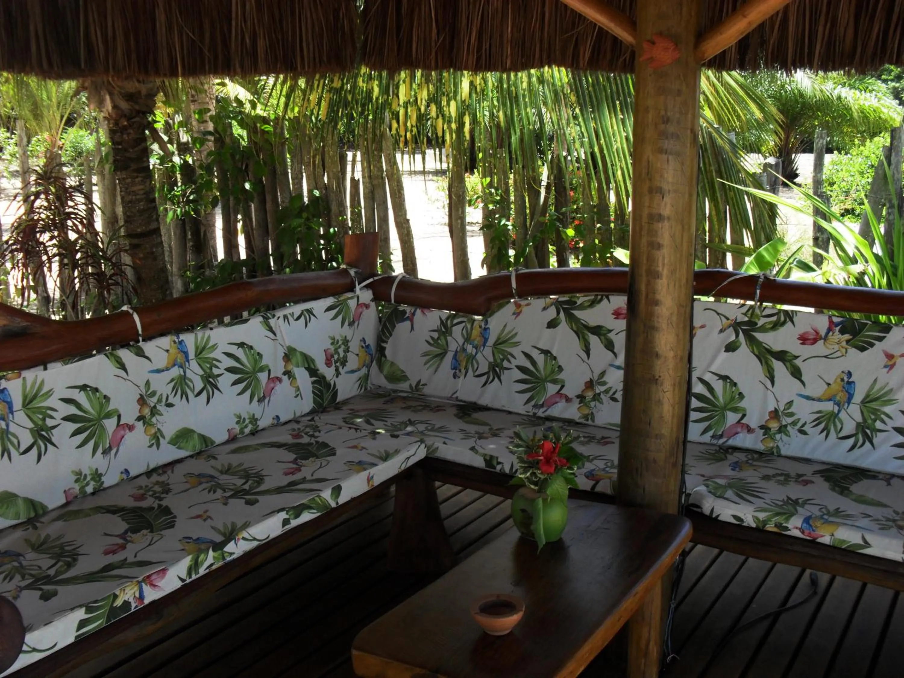 Seating area in Pousada Ponta do Muta