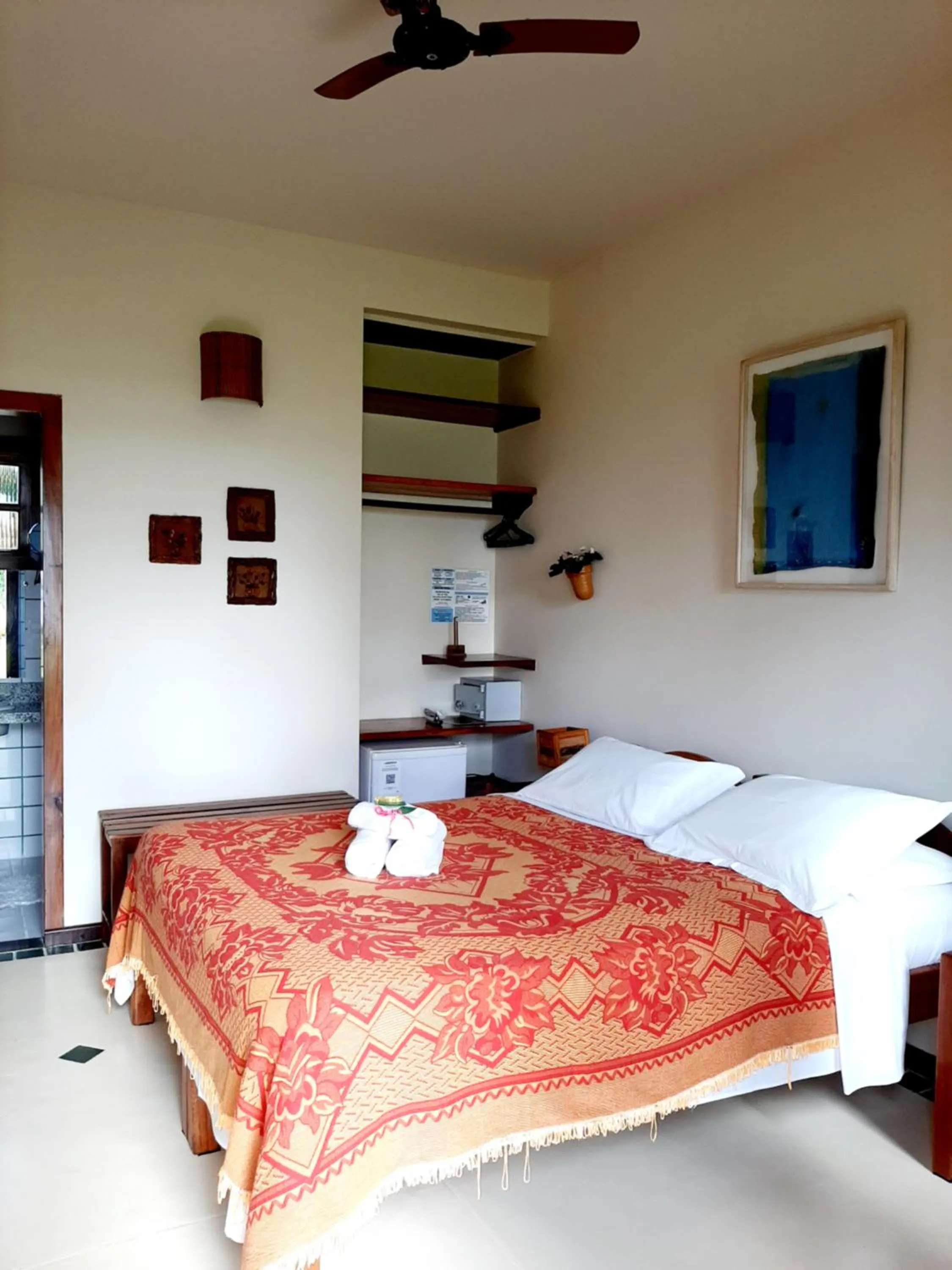 Bed in Pousada Ponta do Muta