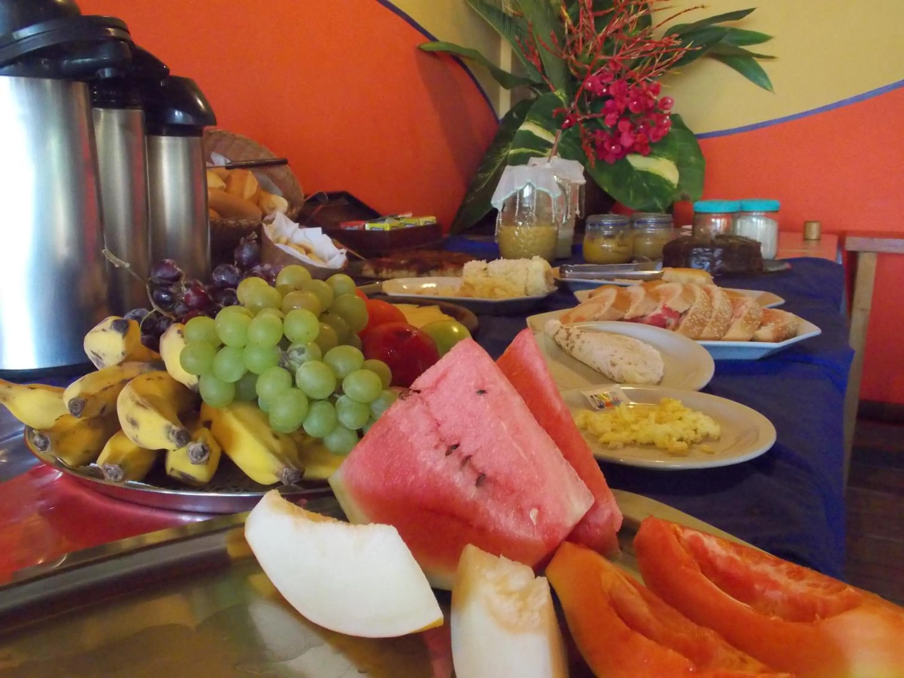 Buffet breakfast in Pousada Ponta do Muta