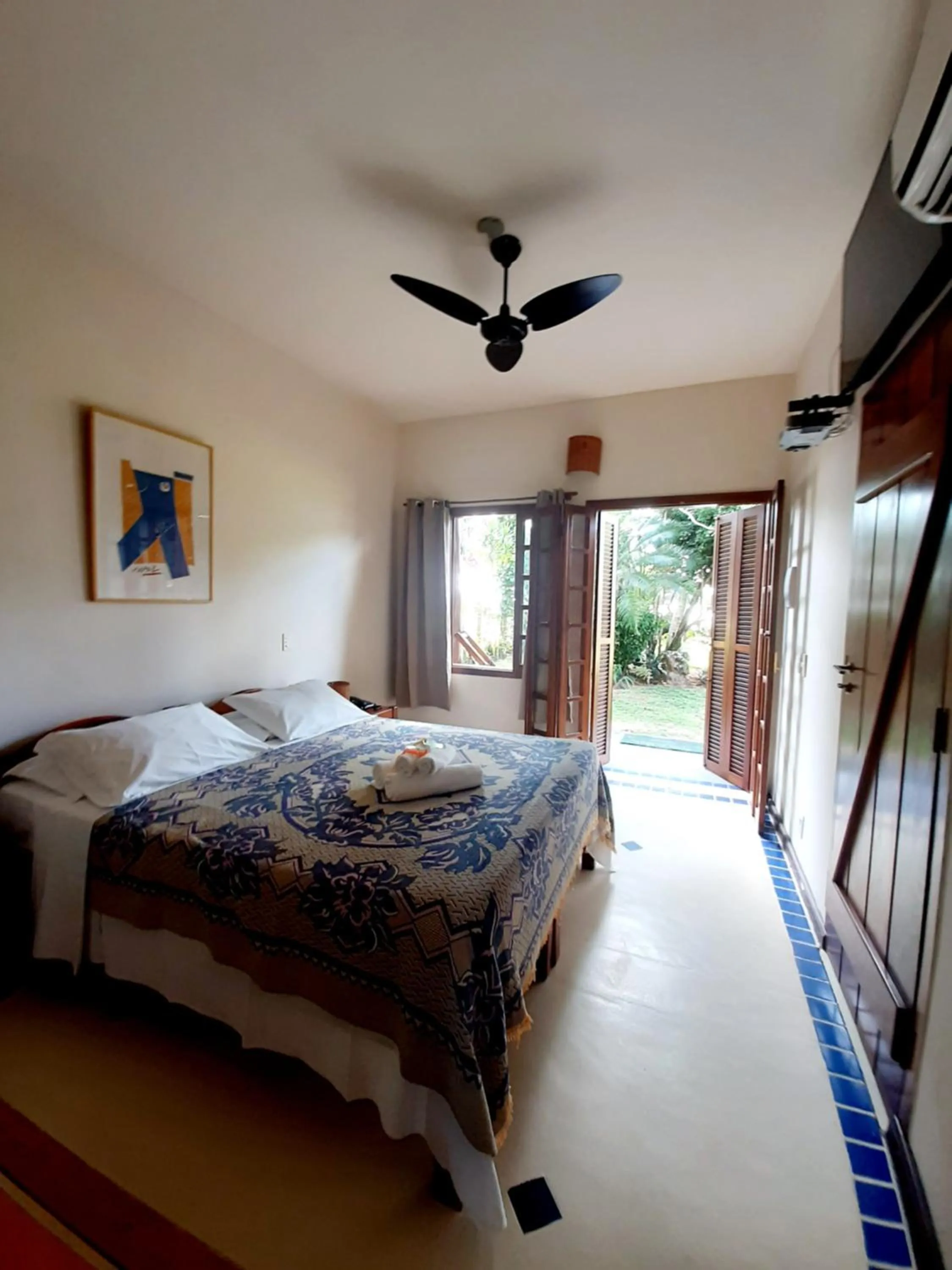 Bed in Pousada Ponta do Muta