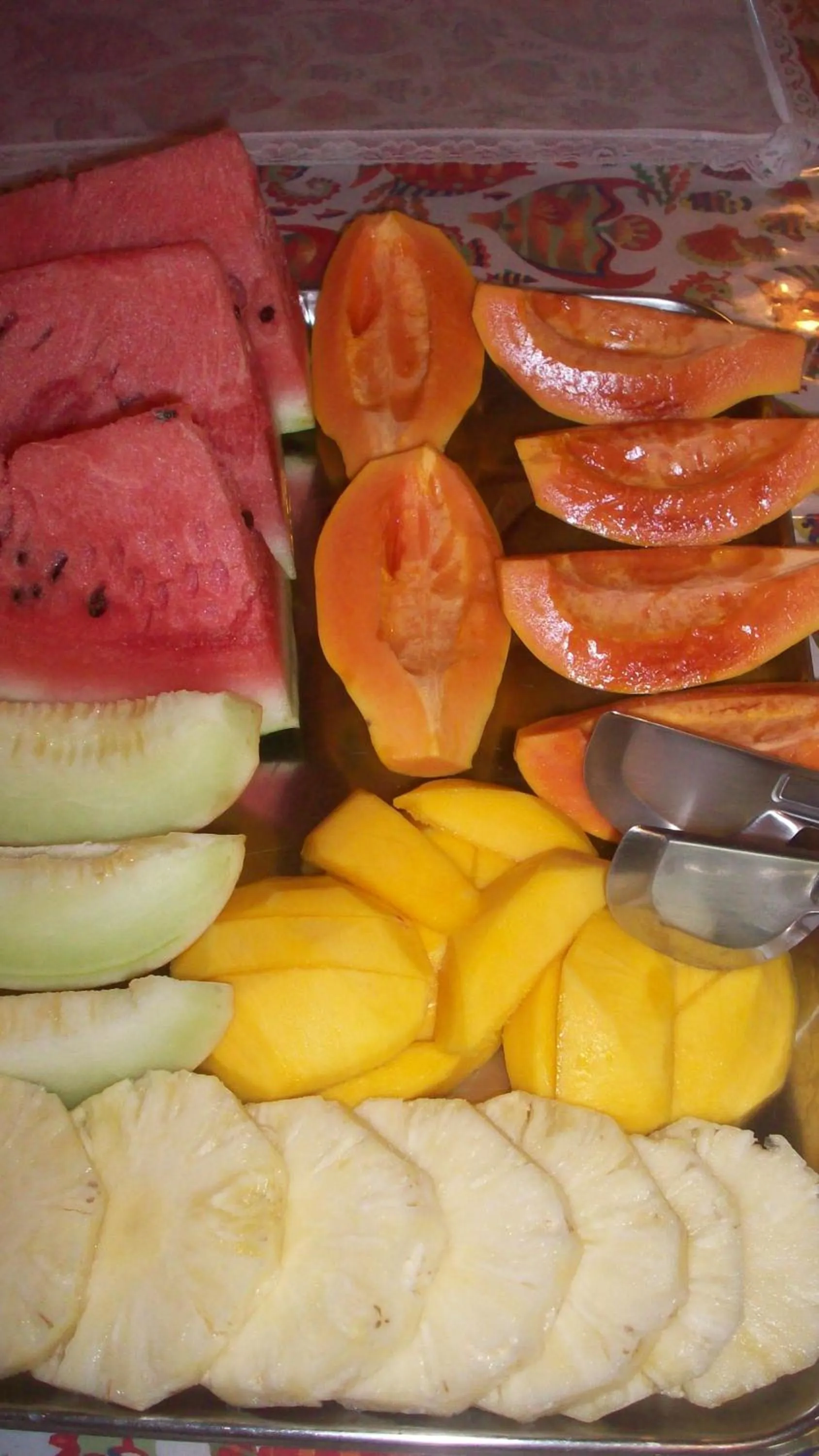 Buffet breakfast in Pousada Ponta do Muta