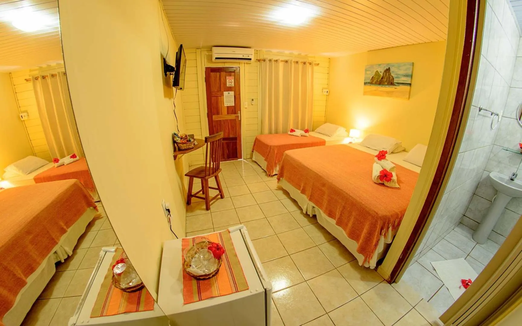 Bed in Pousada Lenda das Águas