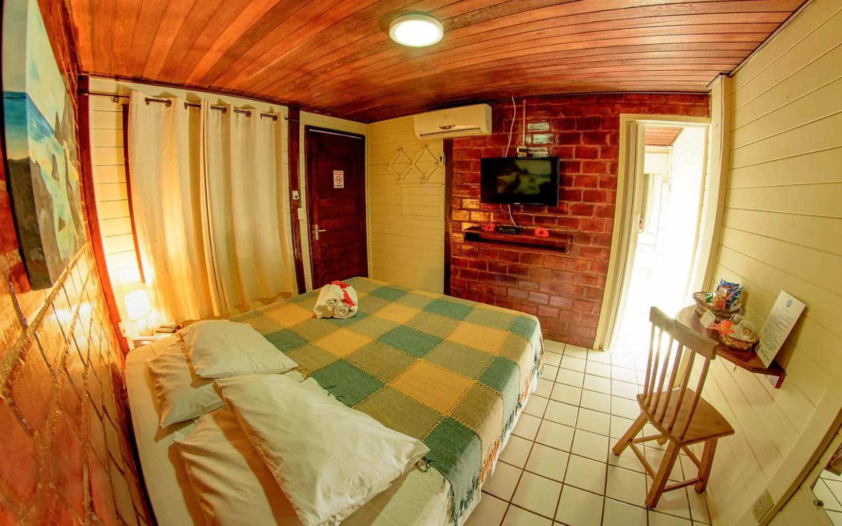 Bed in Pousada Lenda das Águas