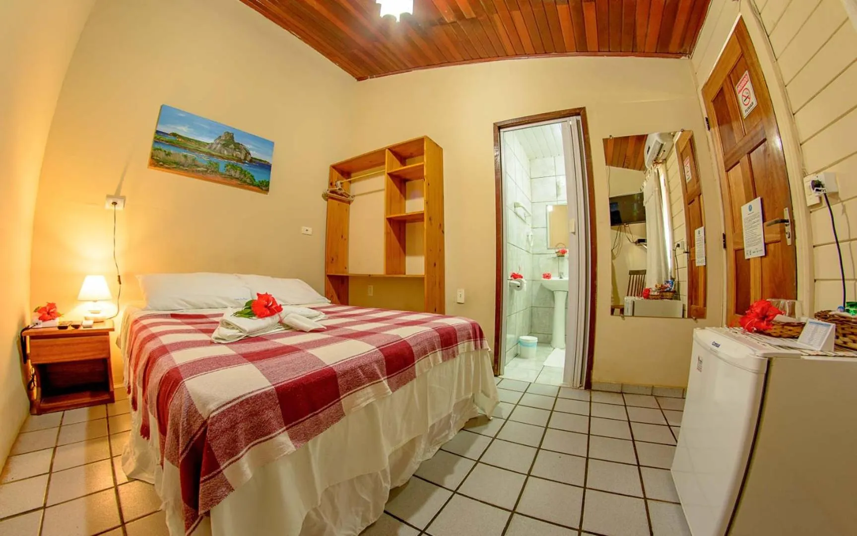 Bed in Pousada Lenda das Águas