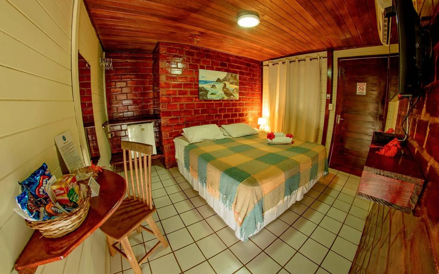 Bed in Pousada Lenda das Águas