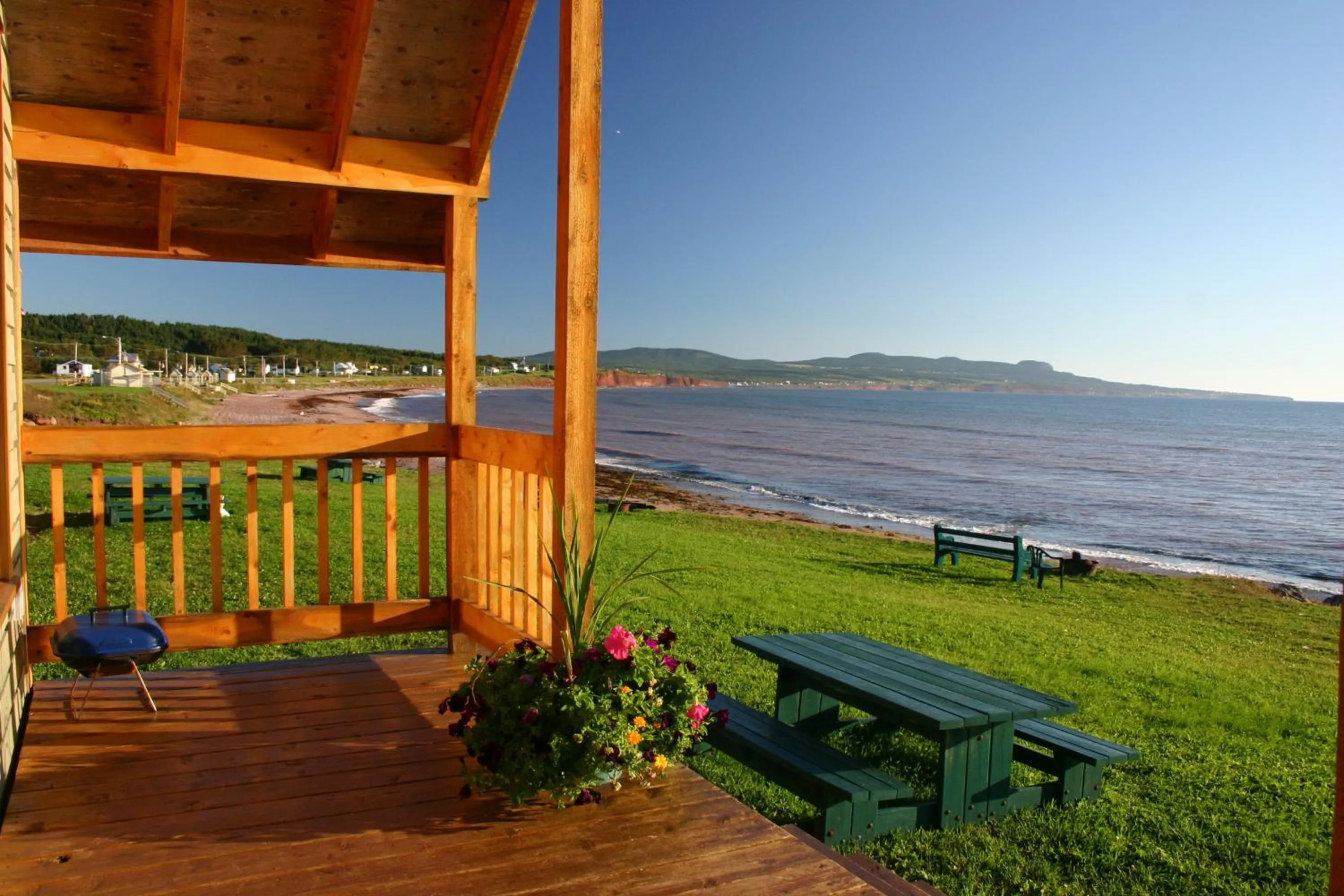 Balcony/Terrace in Chalets Nature Océan