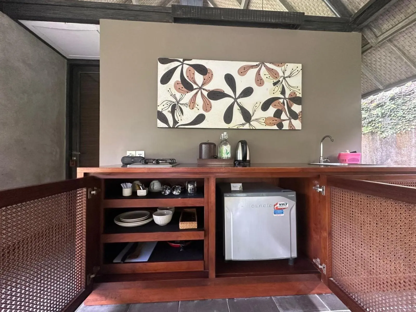 Kitchen or kitchenette in Komea Villa