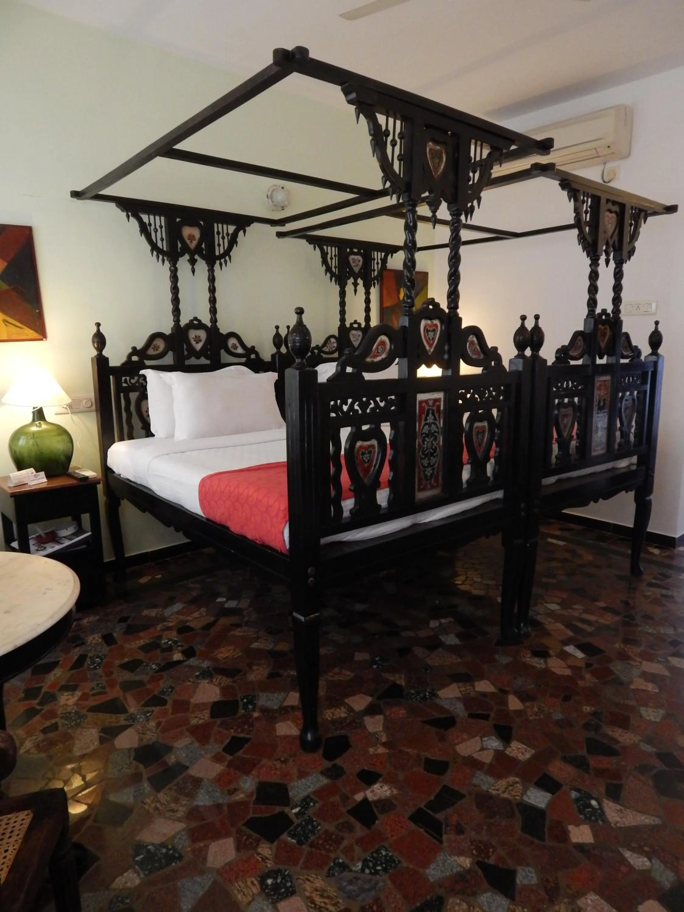 Photo of the whole room, Bed in WelcomHeritage Panjim Inn