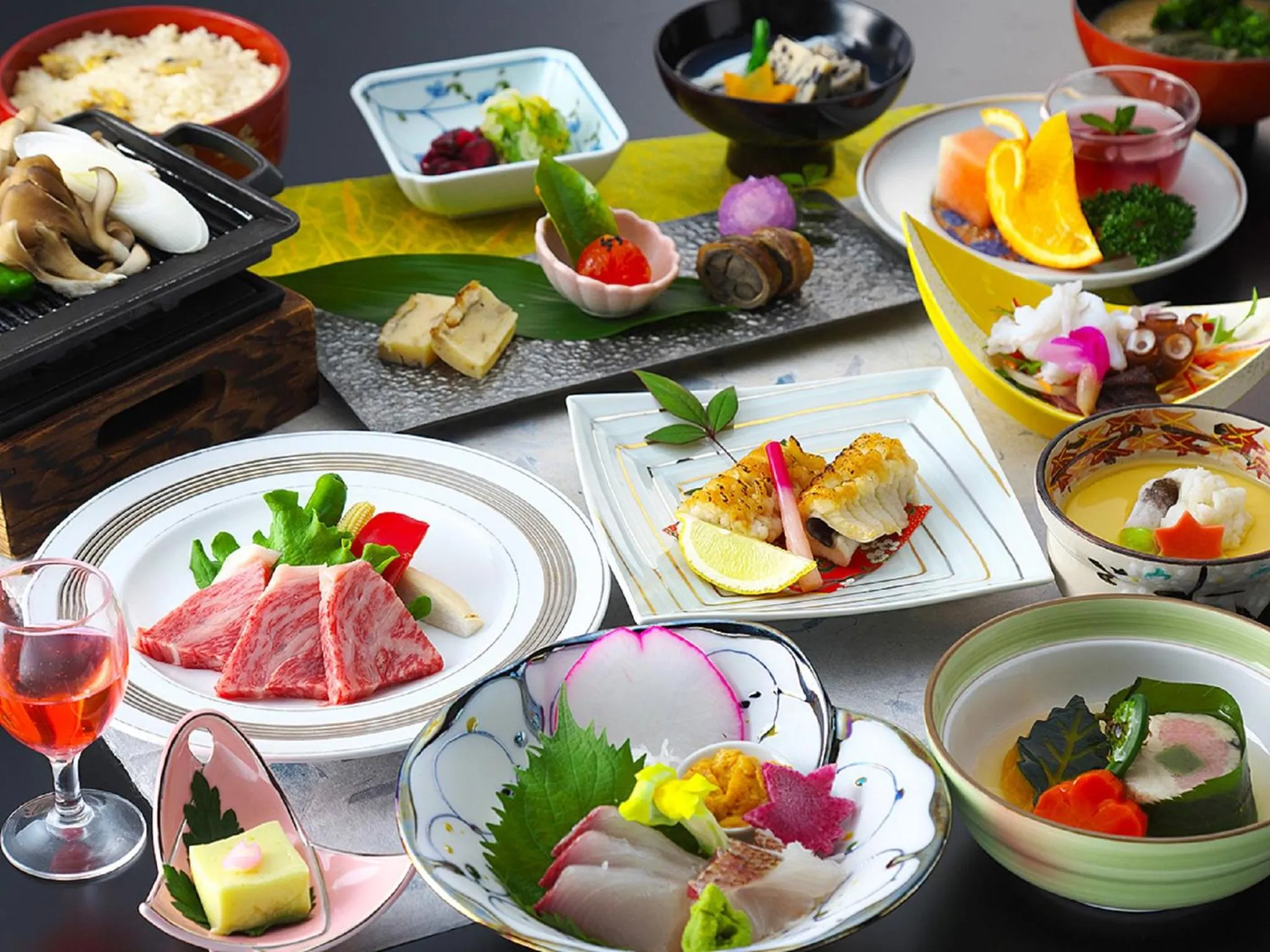 Dinner in Nisshokan Bettei Koyotei