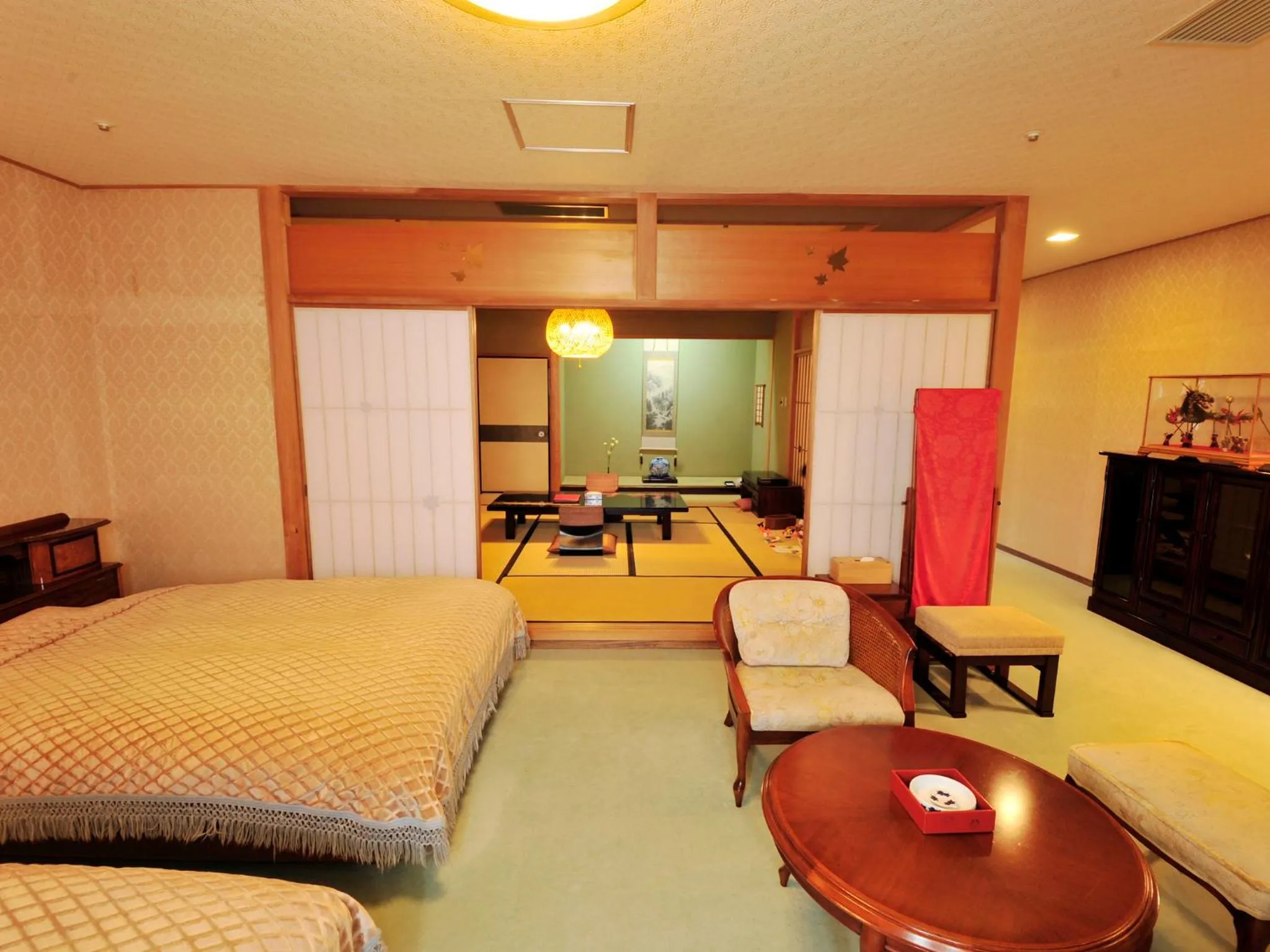 Living room, Bed in Nisshokan Bettei Koyotei