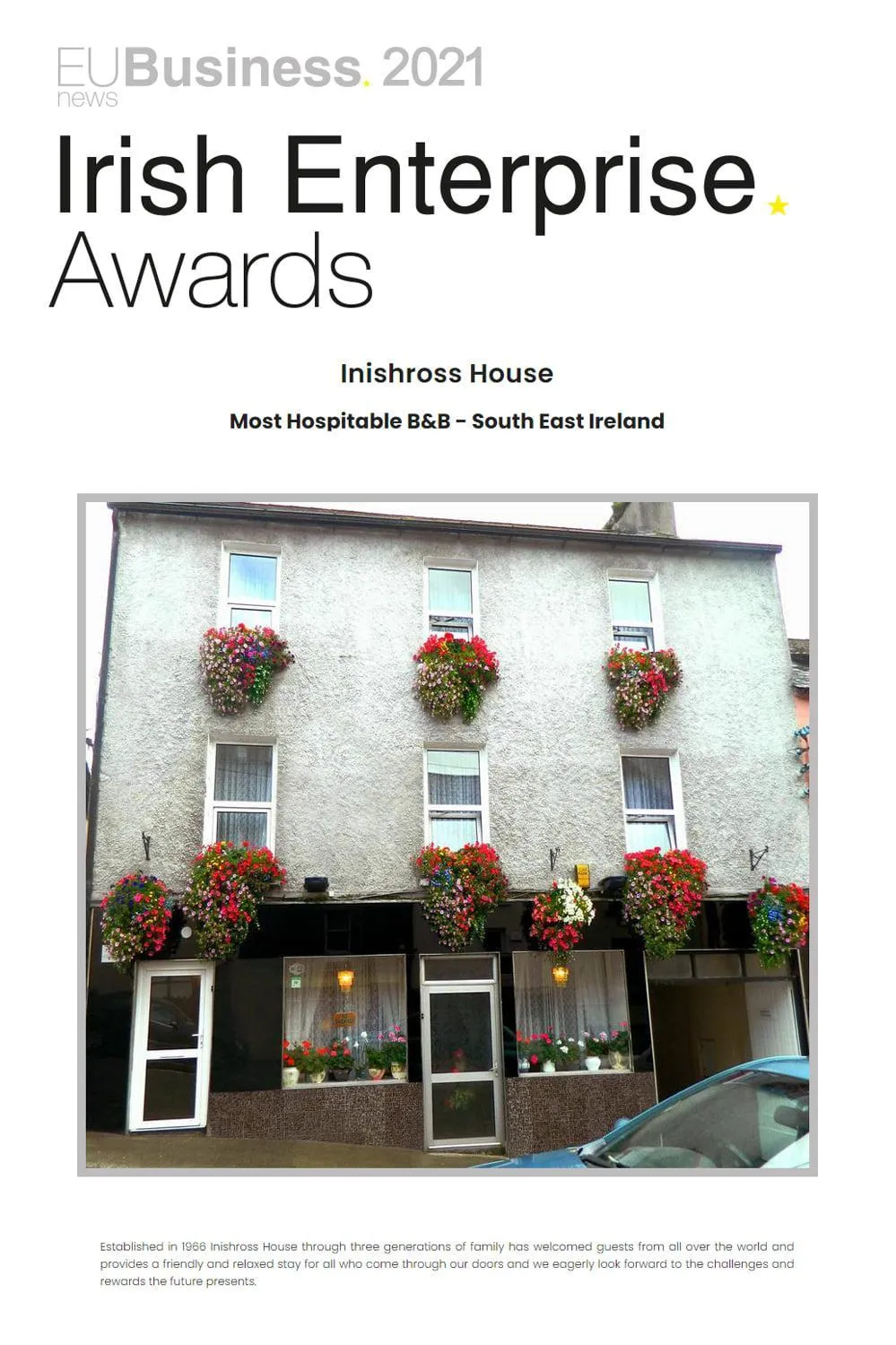 Certificate/Award in Inishross House