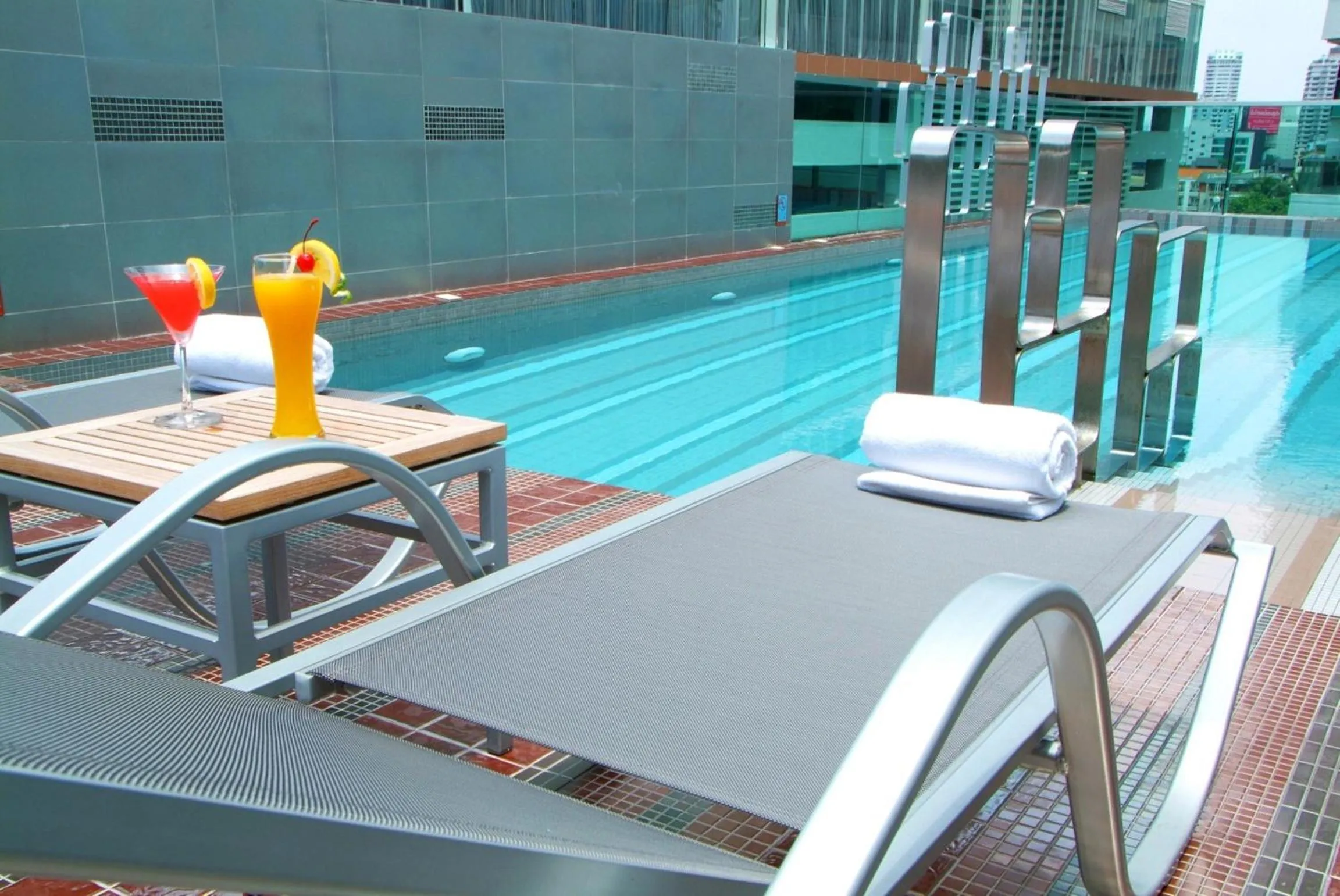 Swimming pool in Amora NeoLuxe Suites Hotel