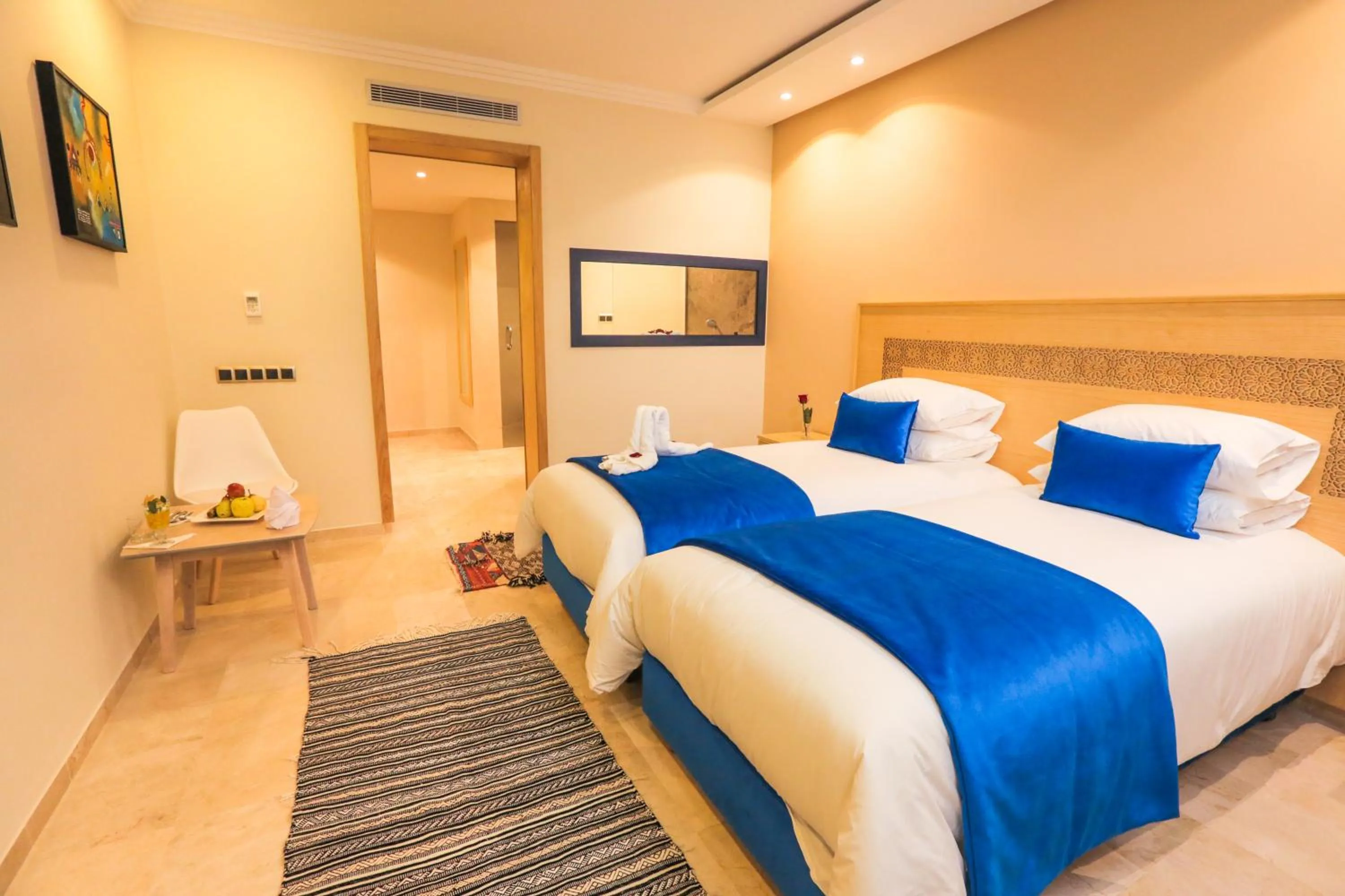 Bed in Hotel Cote ocean Mogador