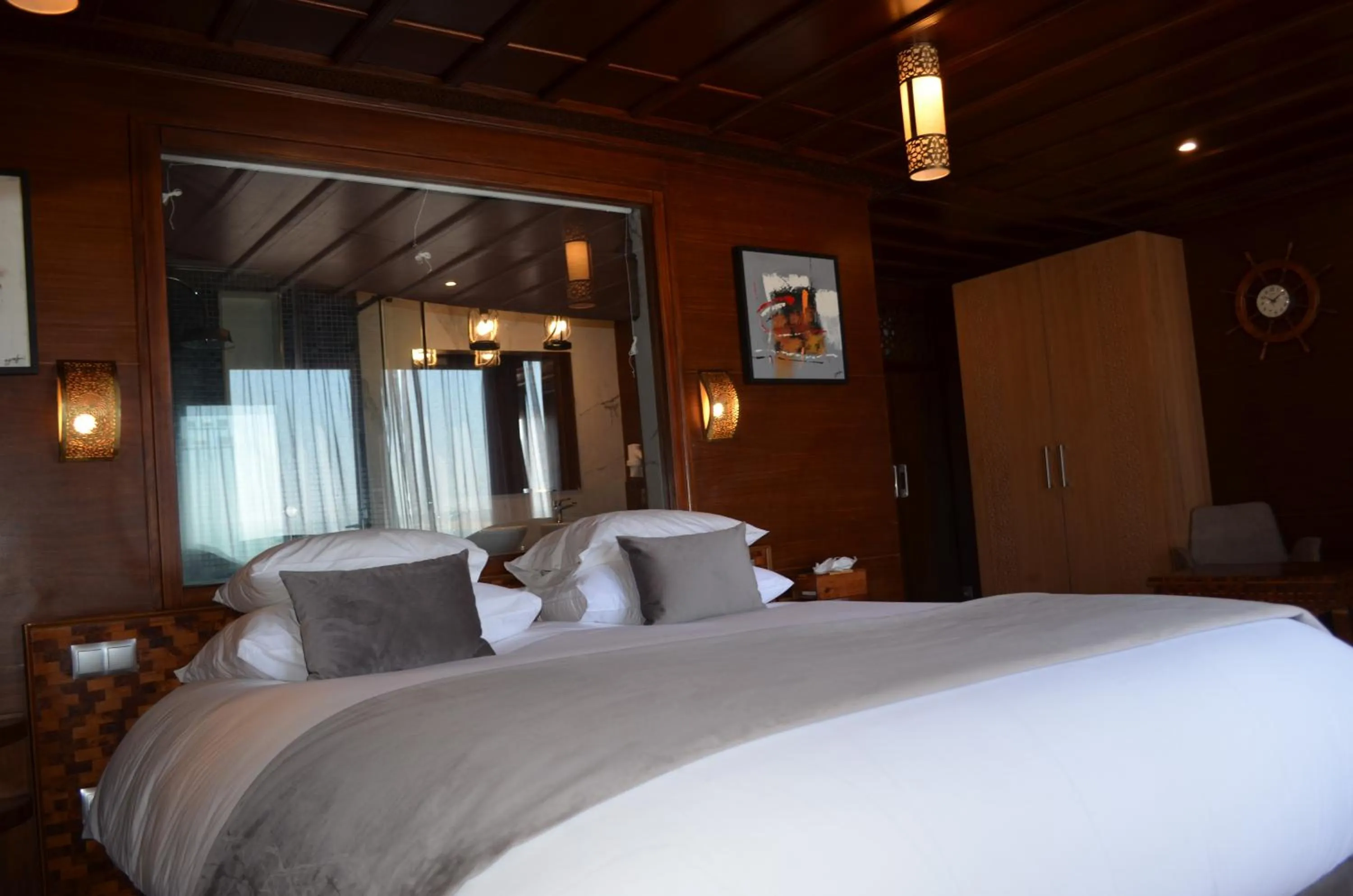 Bed in Hotel Cote ocean Mogador