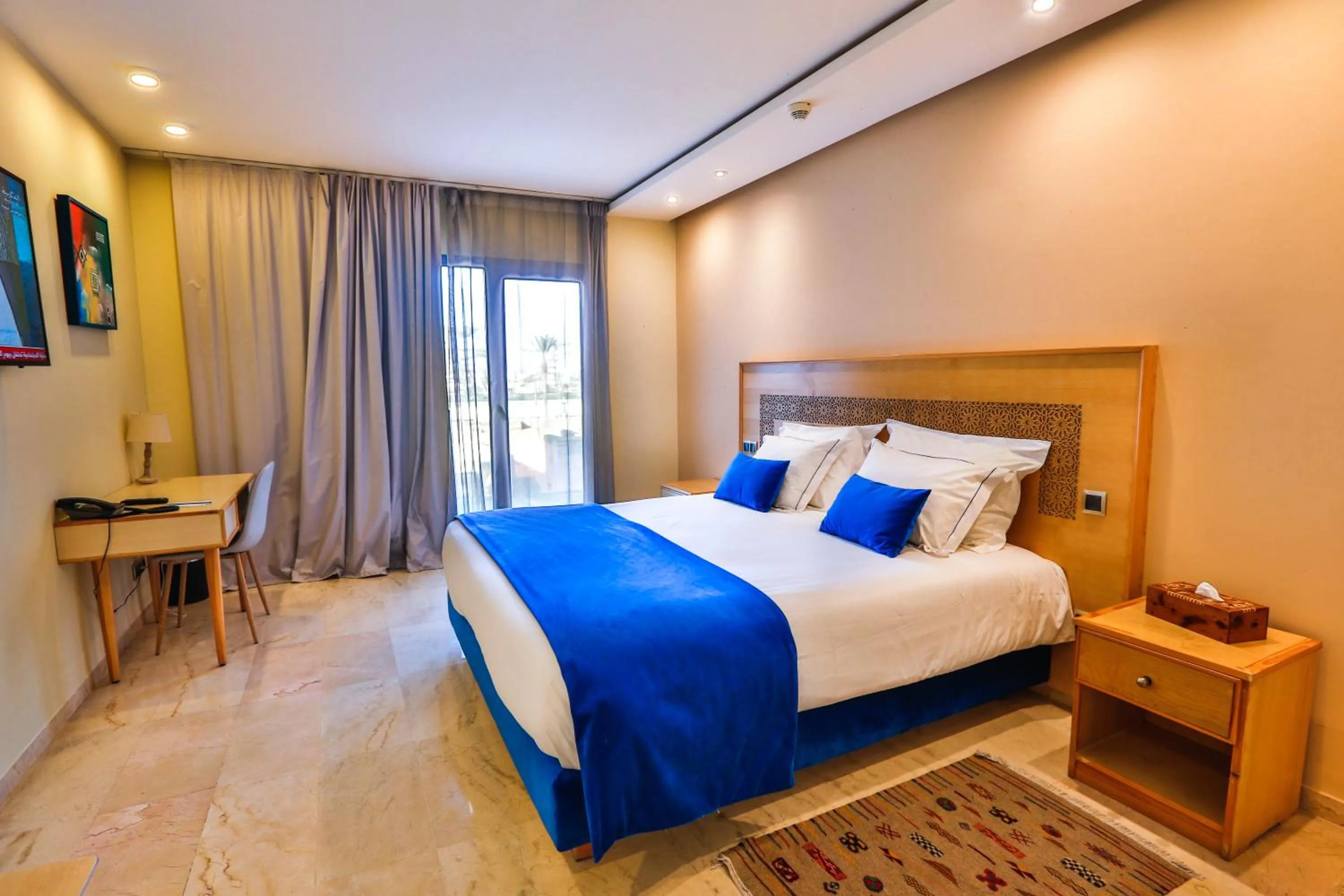 Bed in Hotel Cote ocean Mogador