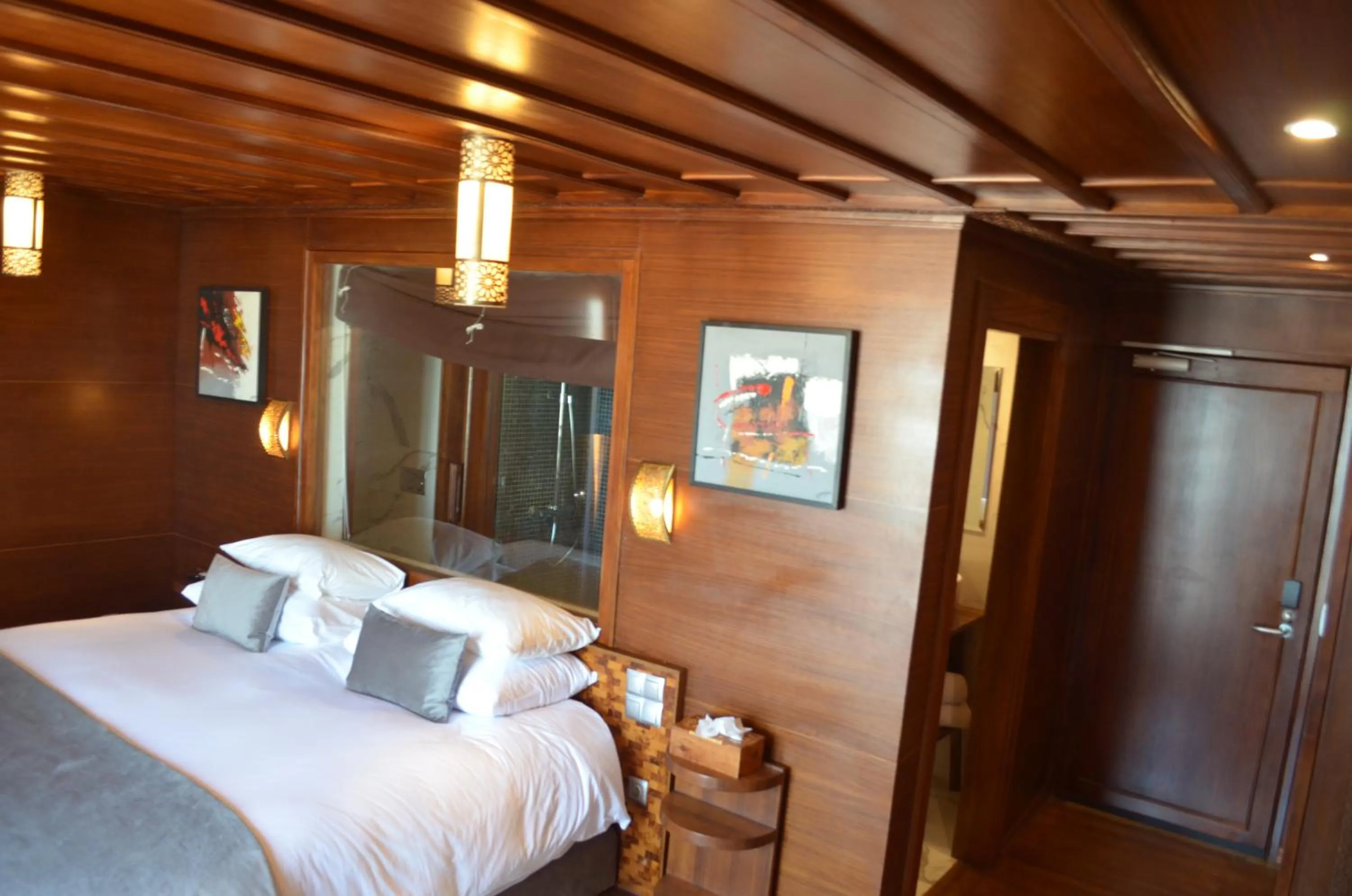 Bed in Hotel Cote ocean Mogador