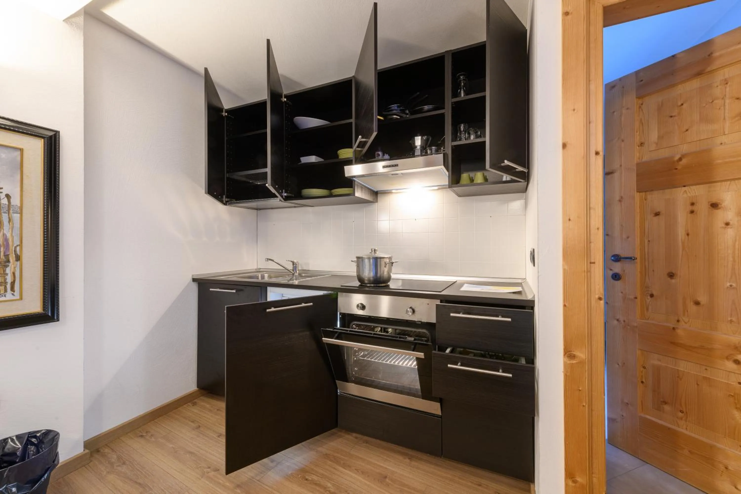 Kitchen or kitchenette in Hotel Garni Le Corti