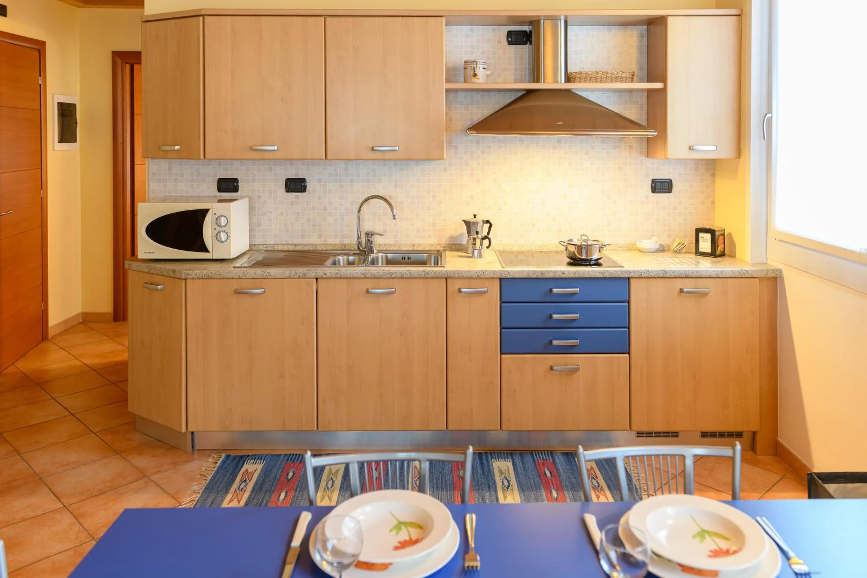 Kitchen or kitchenette in Hotel Garni Le Corti