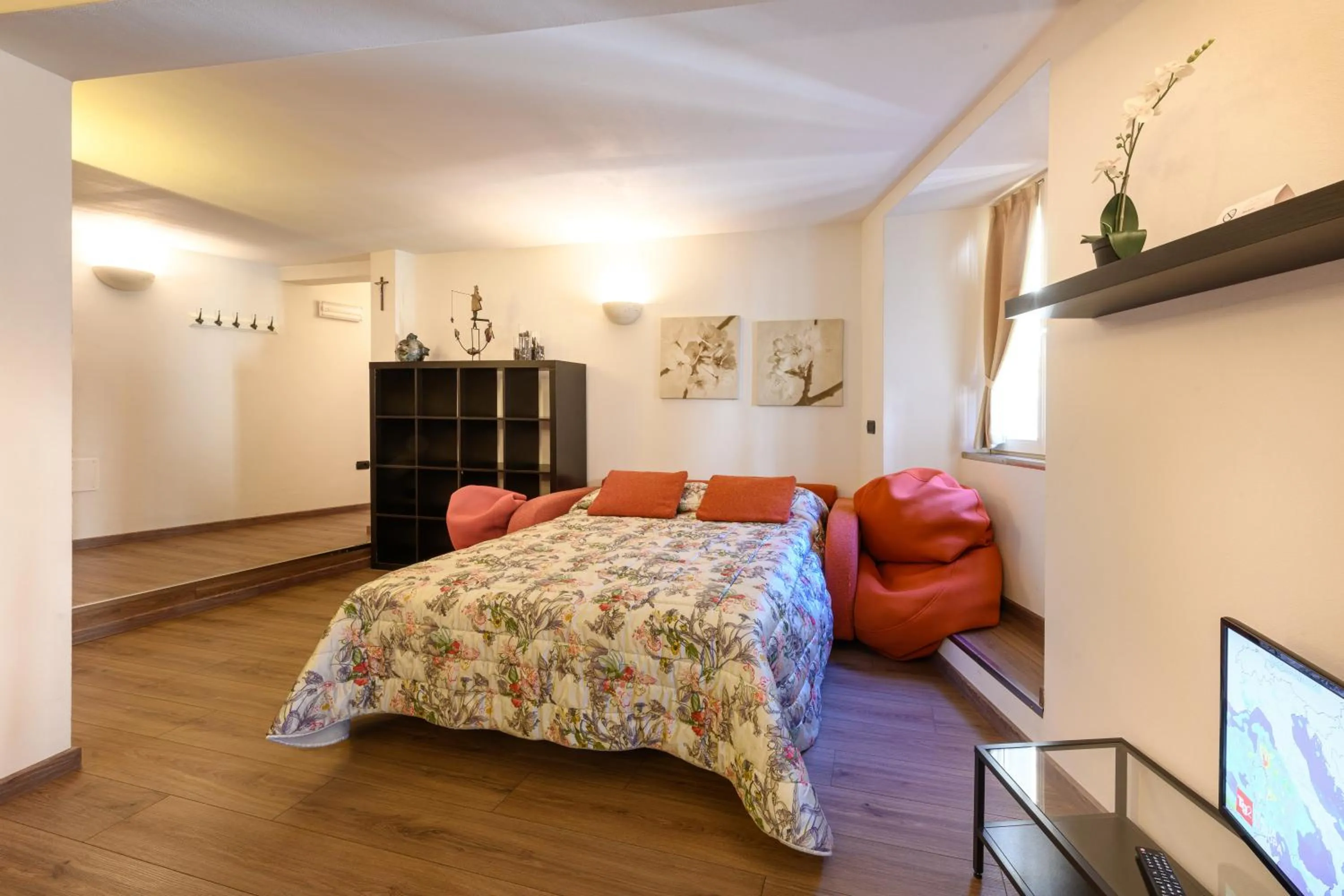 Seating area, Bed in Hotel Garni Le Corti