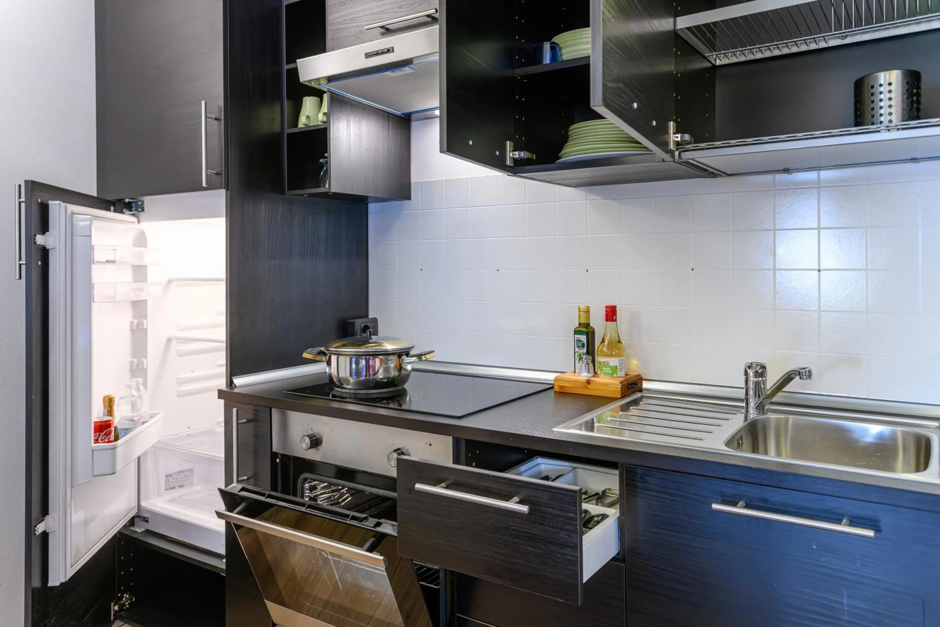 Kitchen or kitchenette in Hotel Garni Le Corti