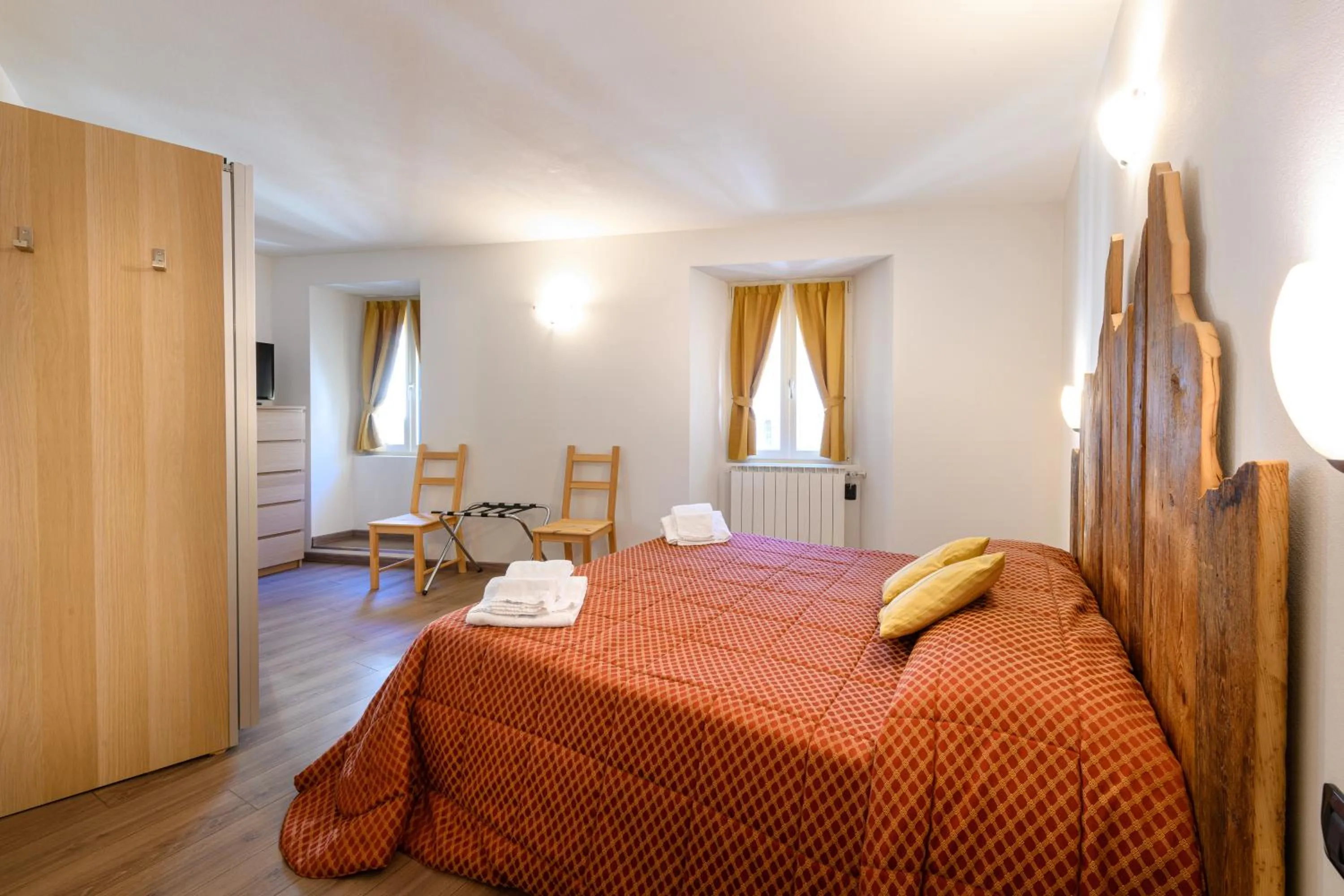 Bedroom, Bed in Hotel Garni Le Corti