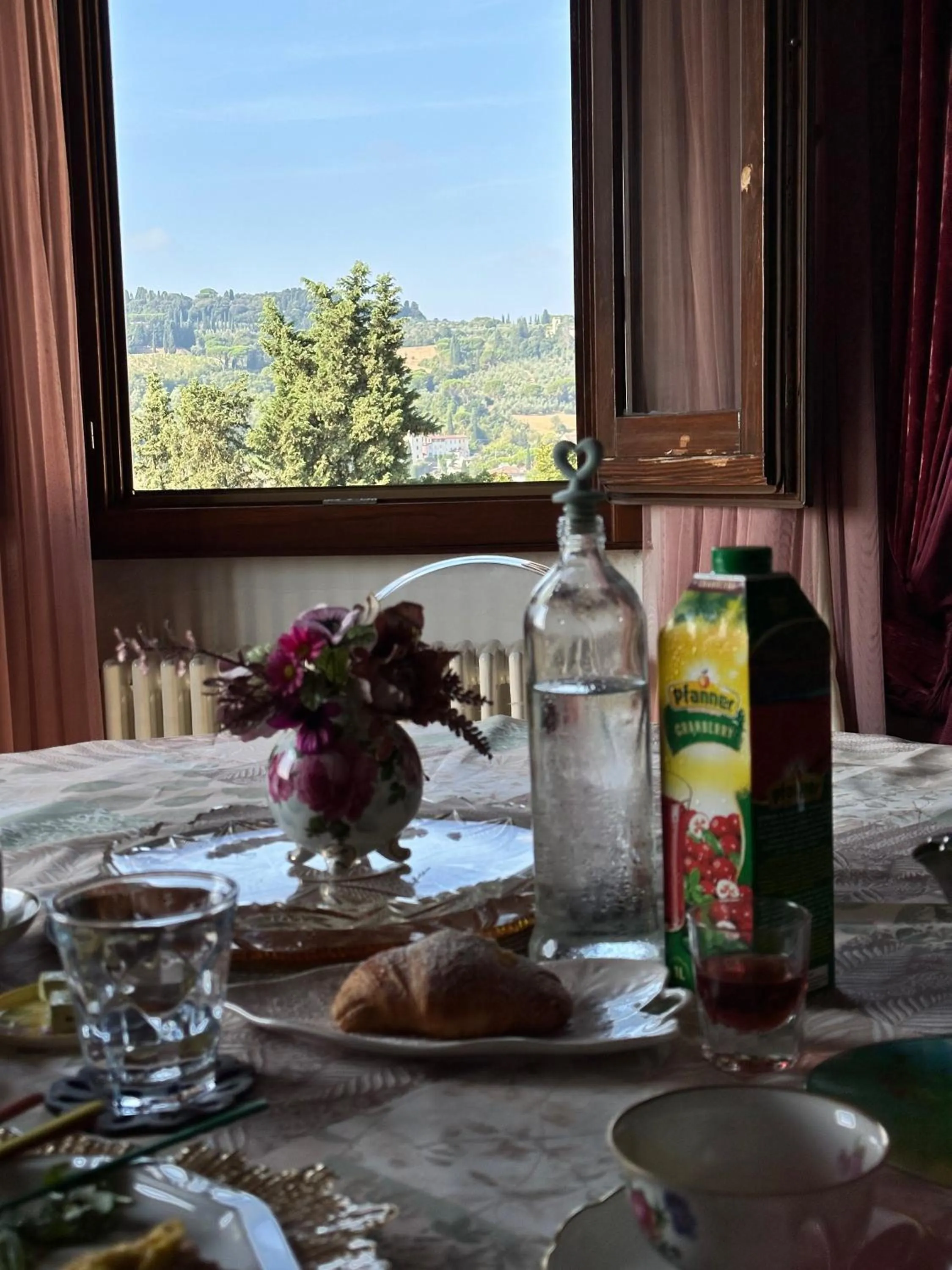 Garden view in B&B L'Orologio