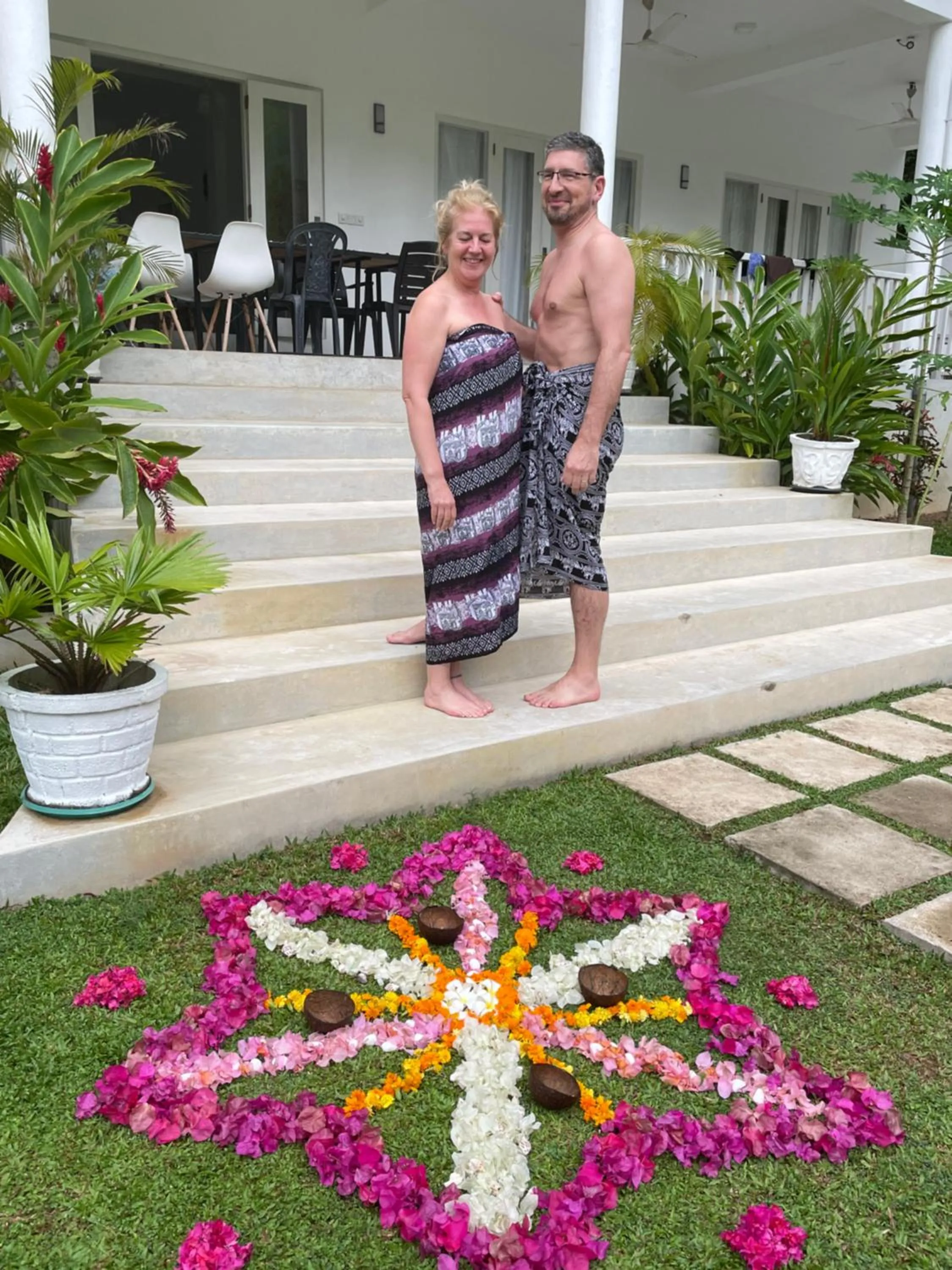 group of guests in Plantation House