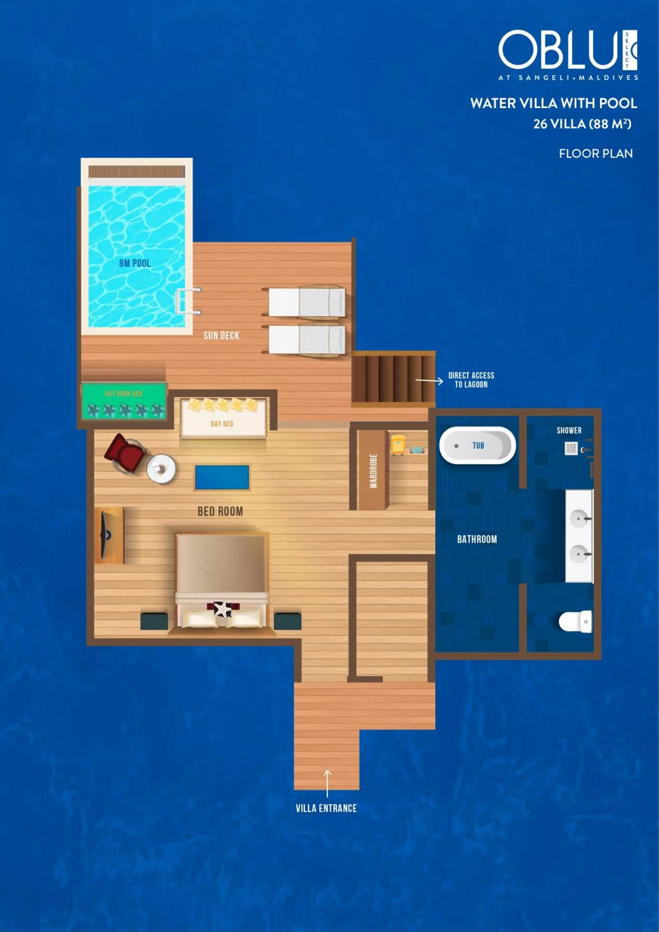 Floor plan in OBLU SELECT Sangeli - Premium All Inclusive with Free Transfers