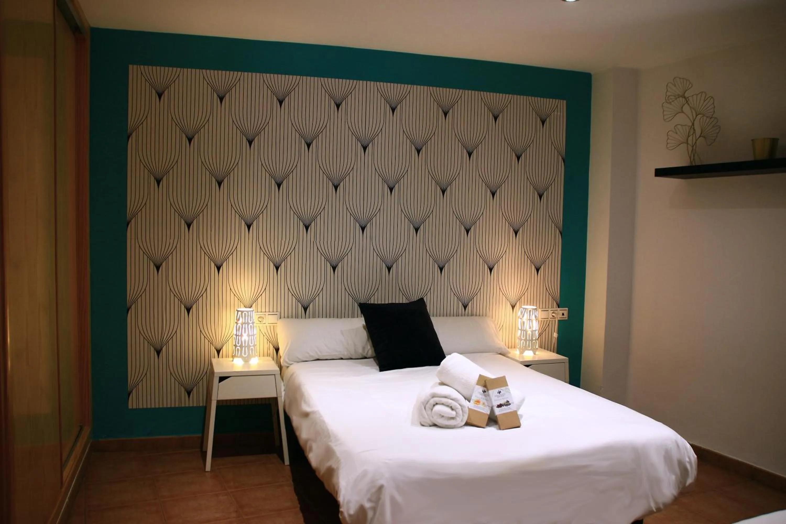 Bed in Apartamentos Nest Flats Casa de la Alberca