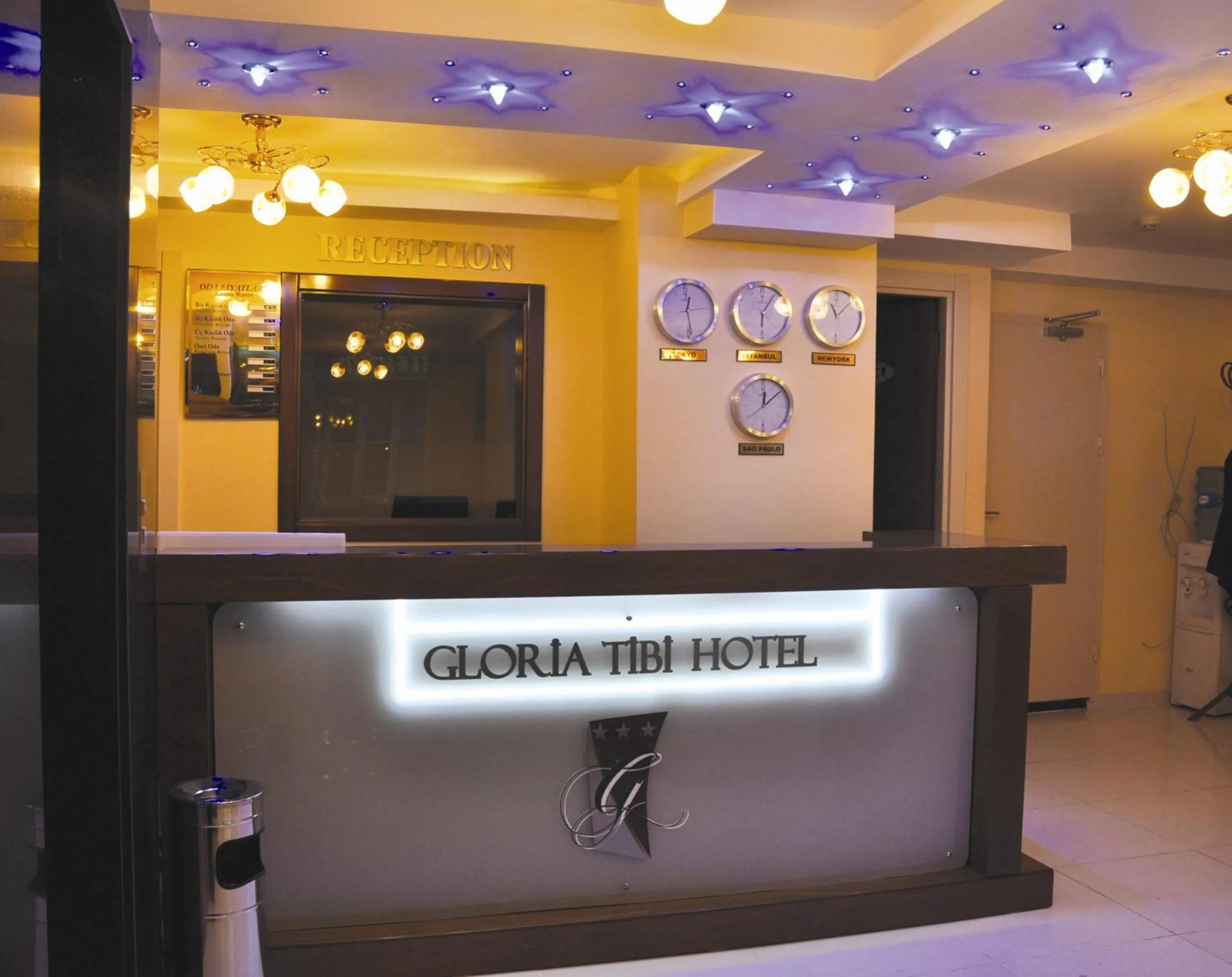 Lobby or reception in Gloria Tibi Hotel