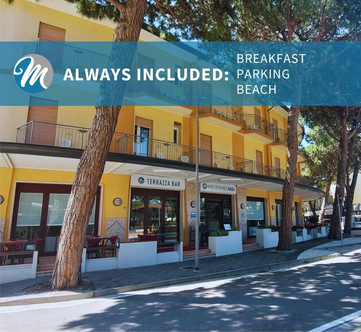 Property building in Hotel Residence Mara