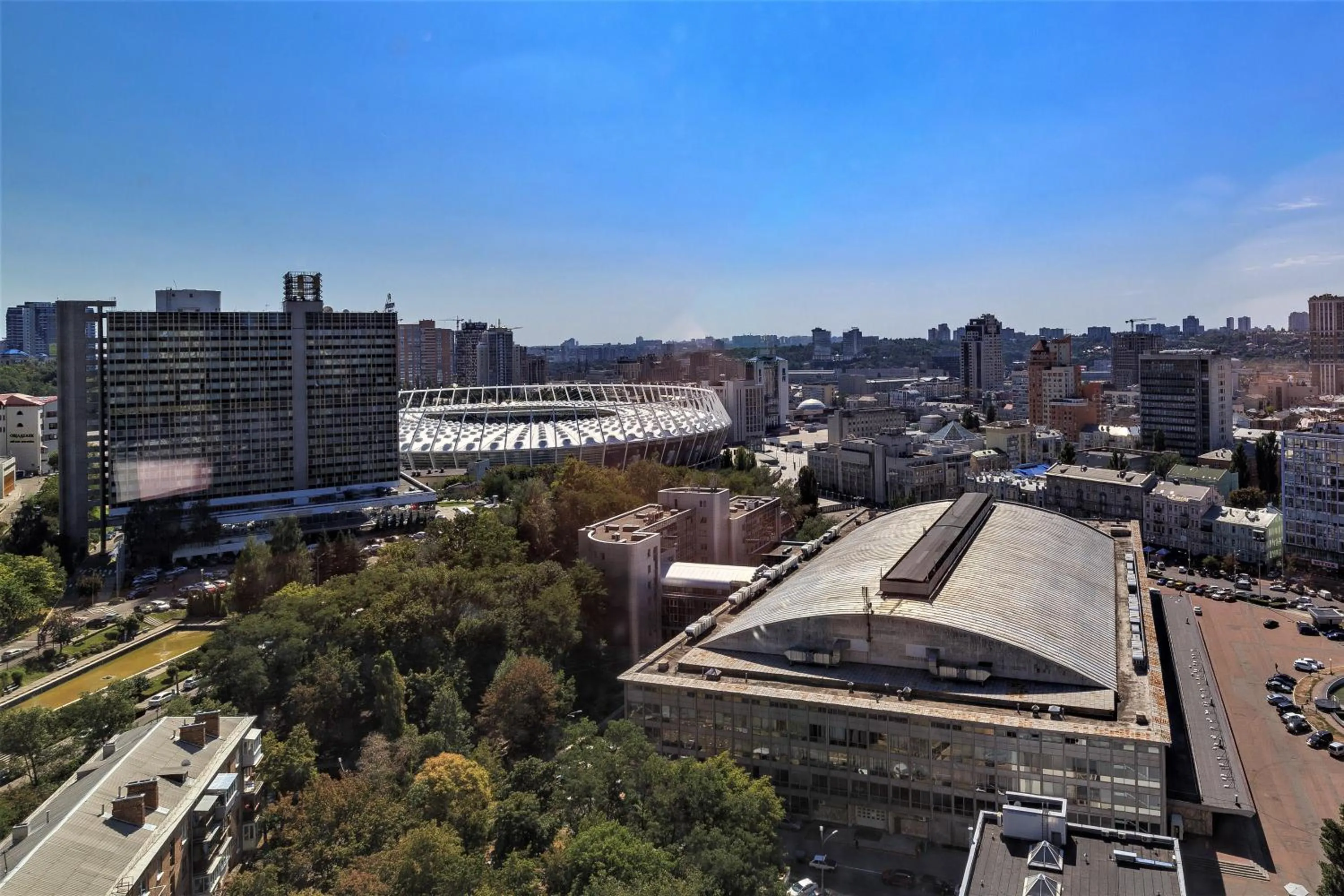 City view in Sky Loft Hotel Kyiv by Rixwell International