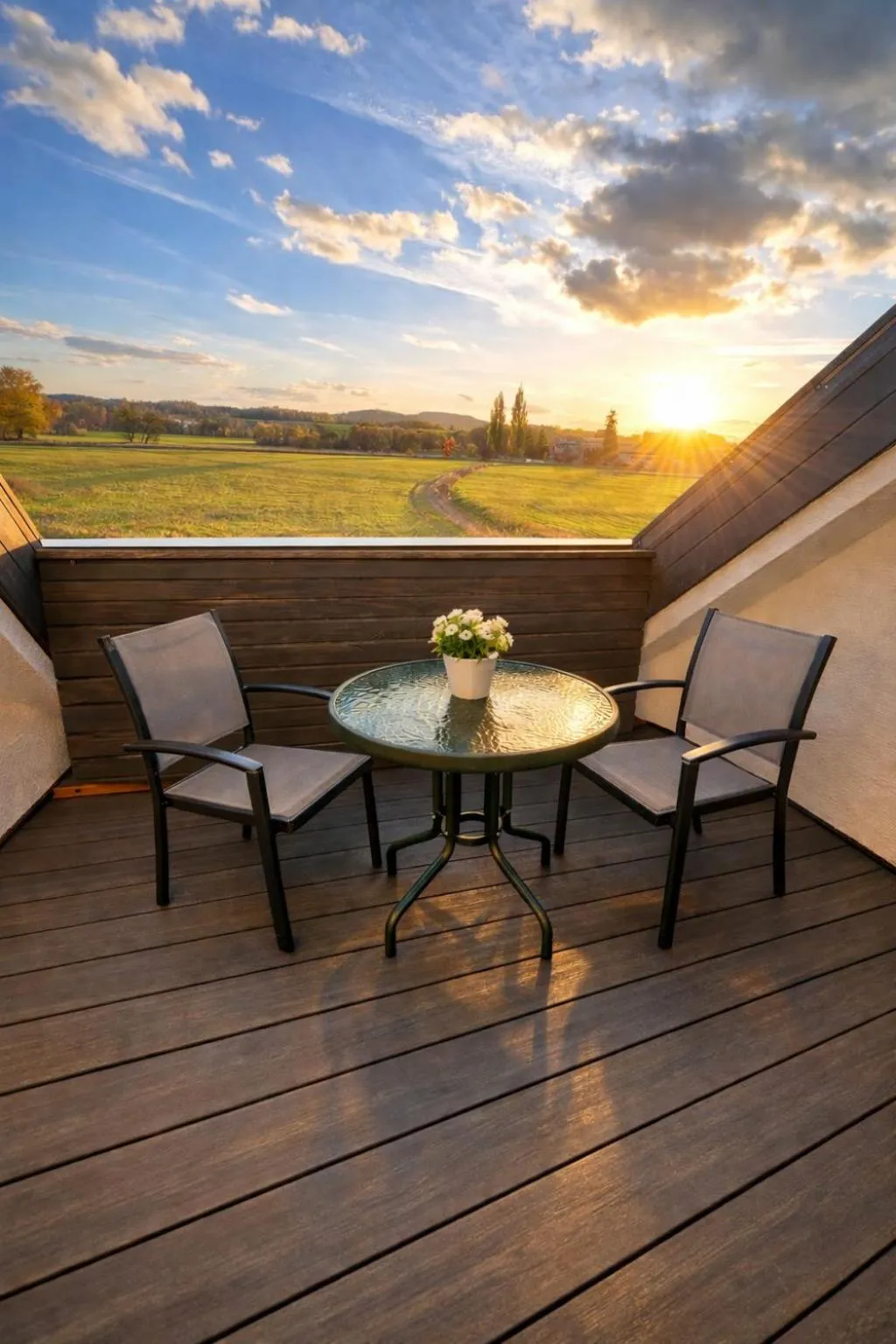 Balcony/Terrace in Lázeňský hotel Pyramida