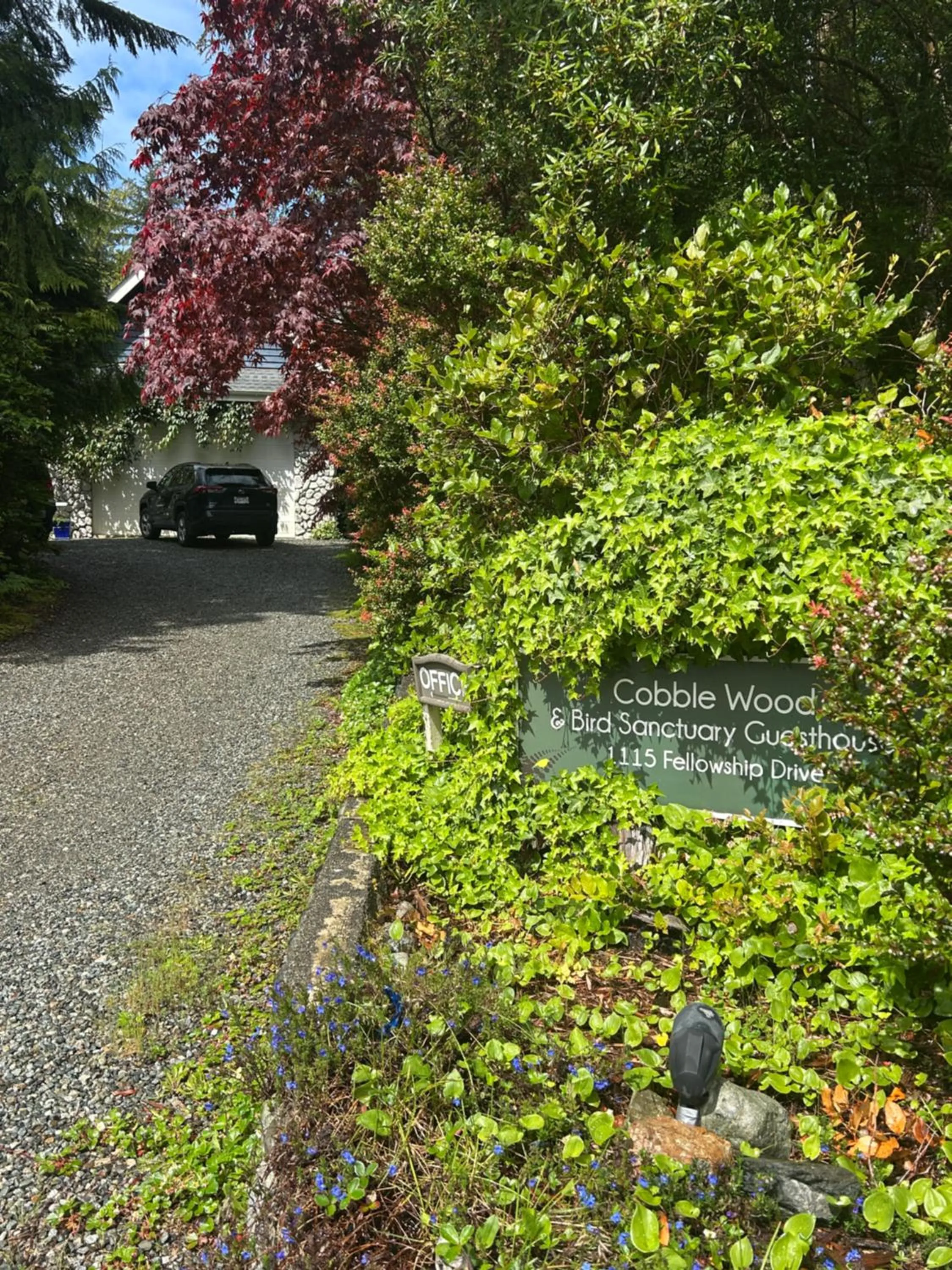 Logo/Certificate/Sign in Cobble Wood and Bird Sanctuary Guest Houses