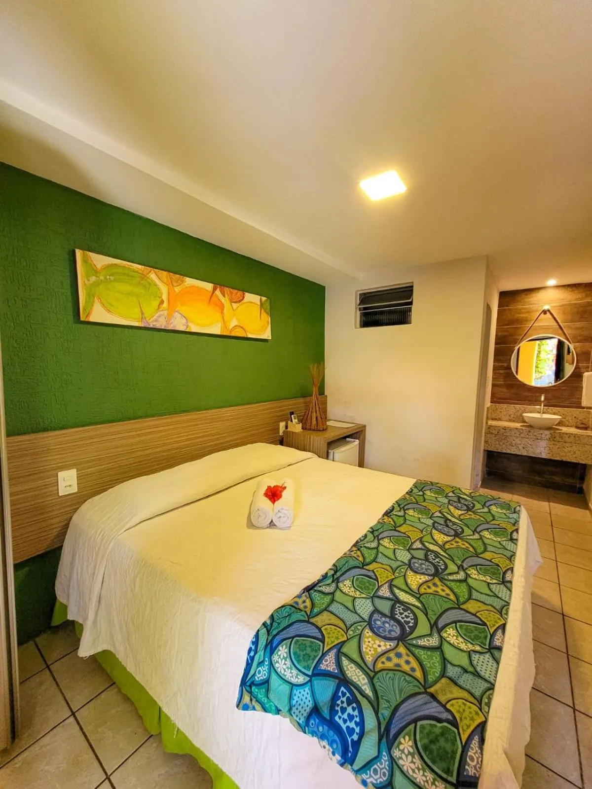 Bed in Pousada Casamar