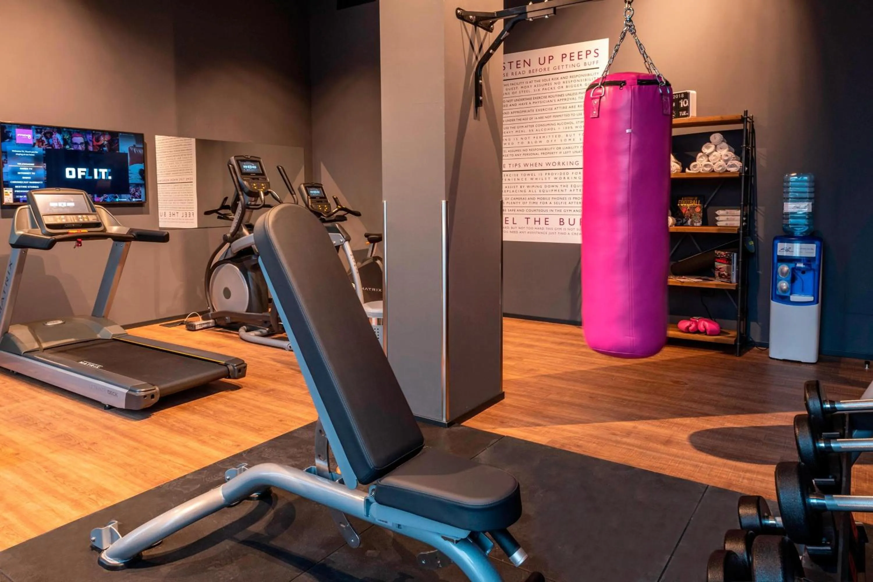 Fitness centre/facilities in Moxy Milan Linate Airport