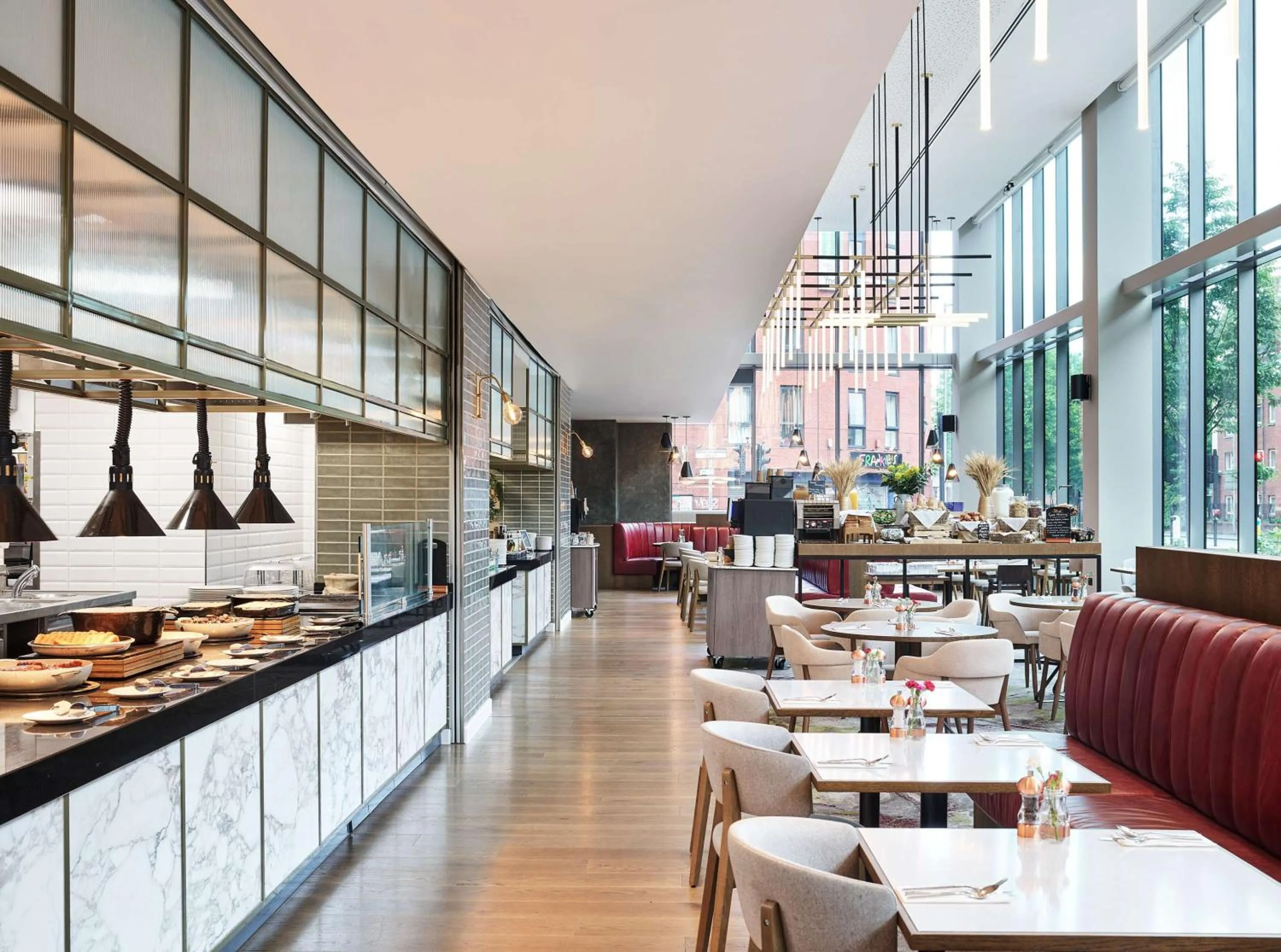 Restaurant/places to eat in Hyatt House Manchester - Aparthotel