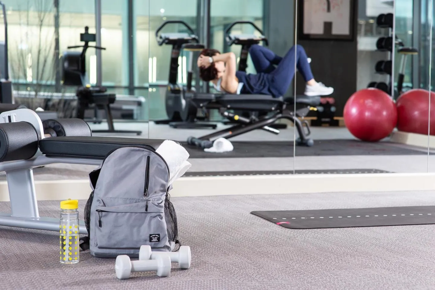 Fitness centre/facilities in Hyatt House Manchester - Aparthotel
