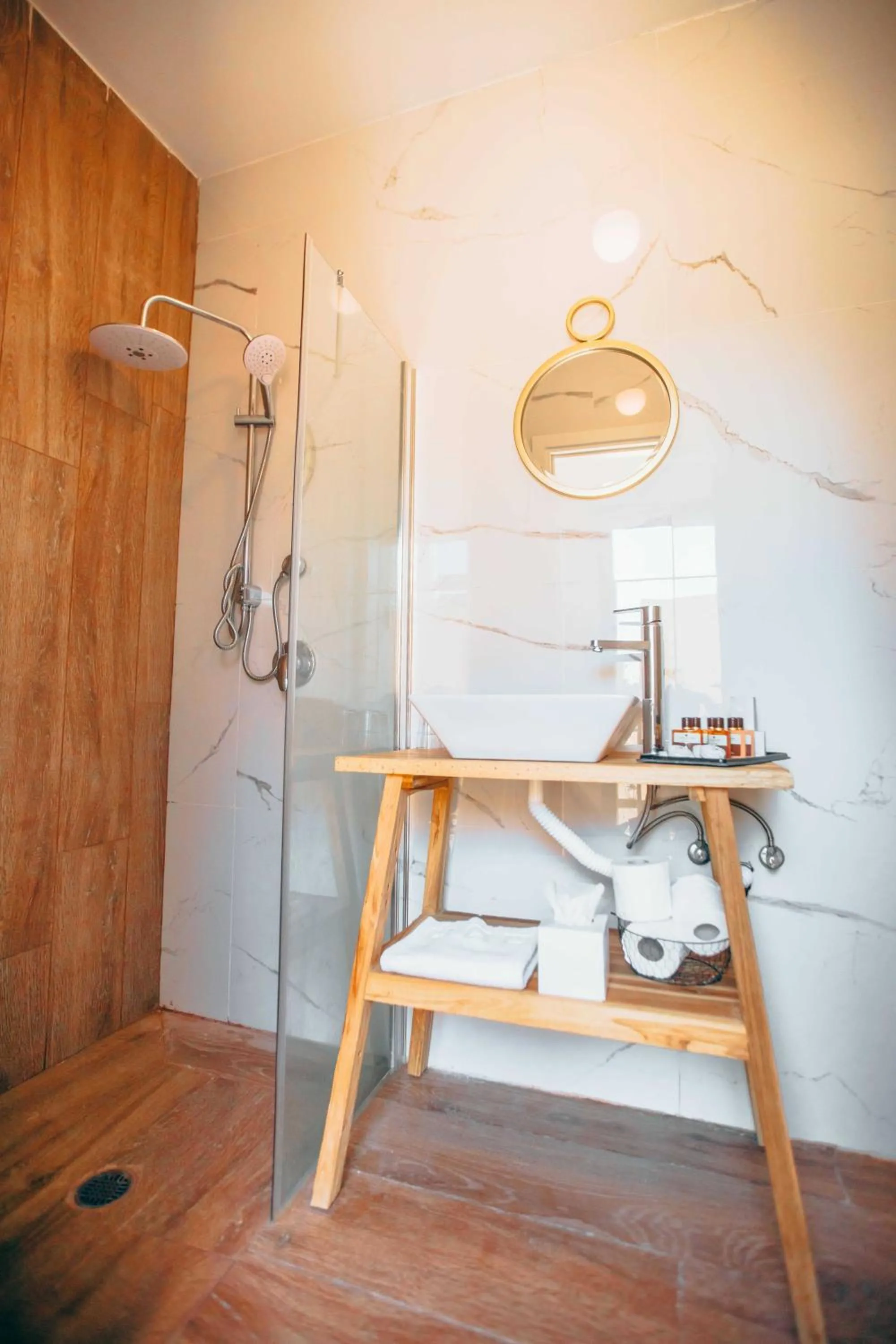 Shower in Hotel Anilevich Mansion