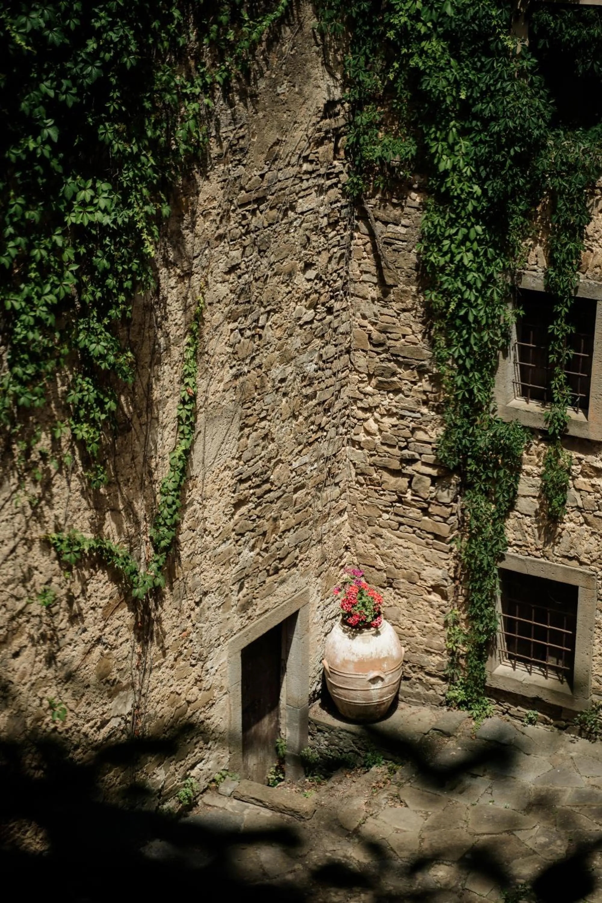 Inner courtyard view in Palazzo Mazziotti