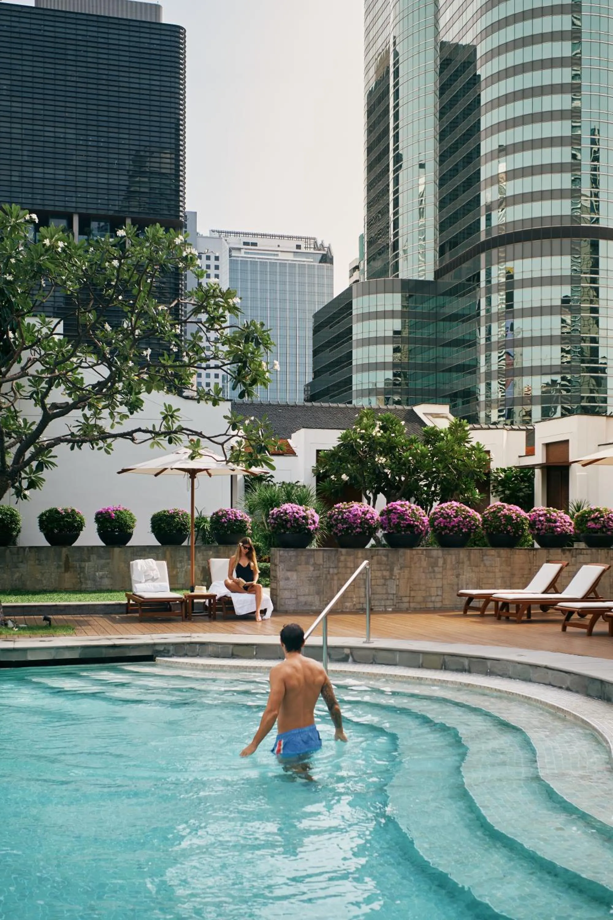 Swimming pool in Grand Hyatt Erawan Bangkok