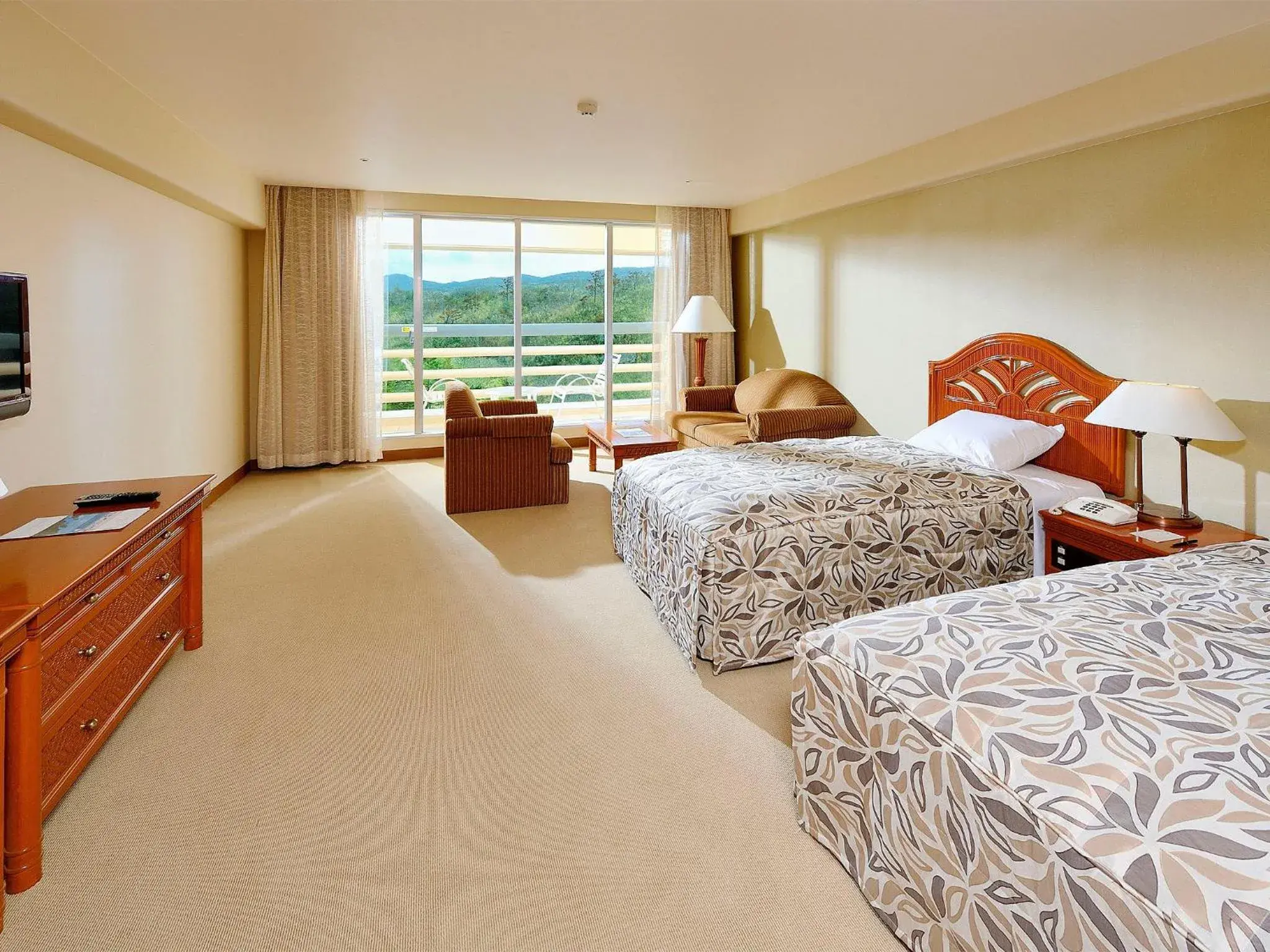 Deluxe Room with Garden View - Non-Smoking in Rizzan Sea Park Hotel Tancha Bay Deluxe Room with Garden View - Non-Smoking in Rizzan Sea Park Hotel Tancha Bay