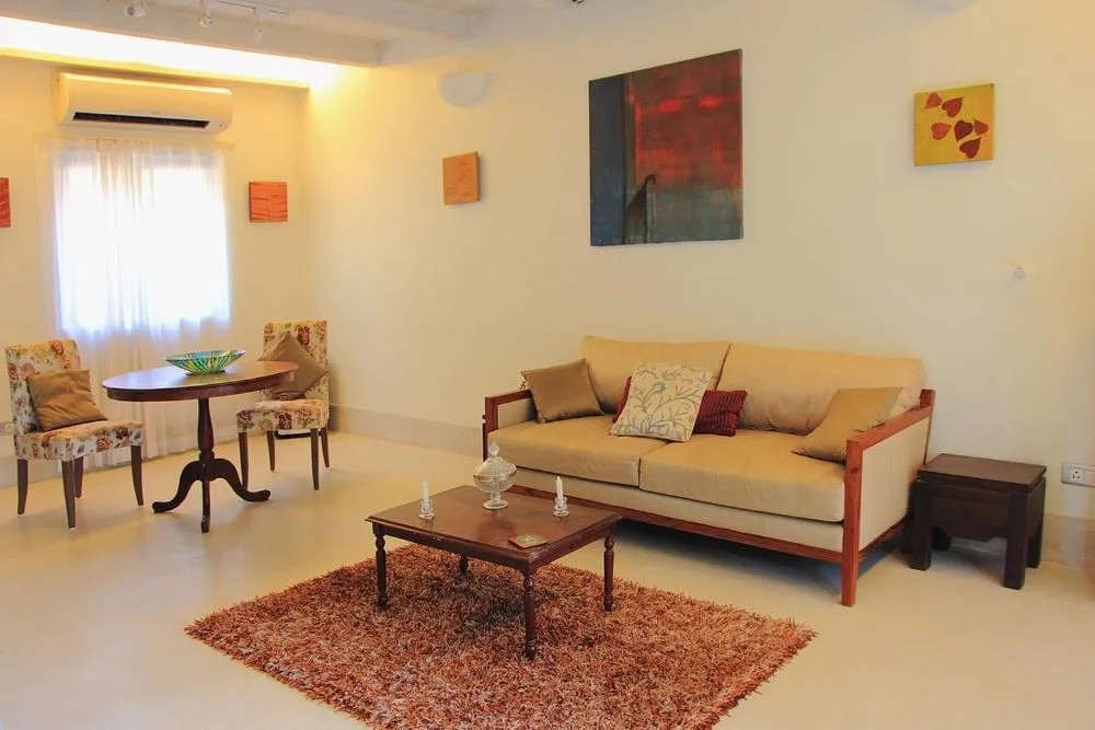 Living room in Siolim House
