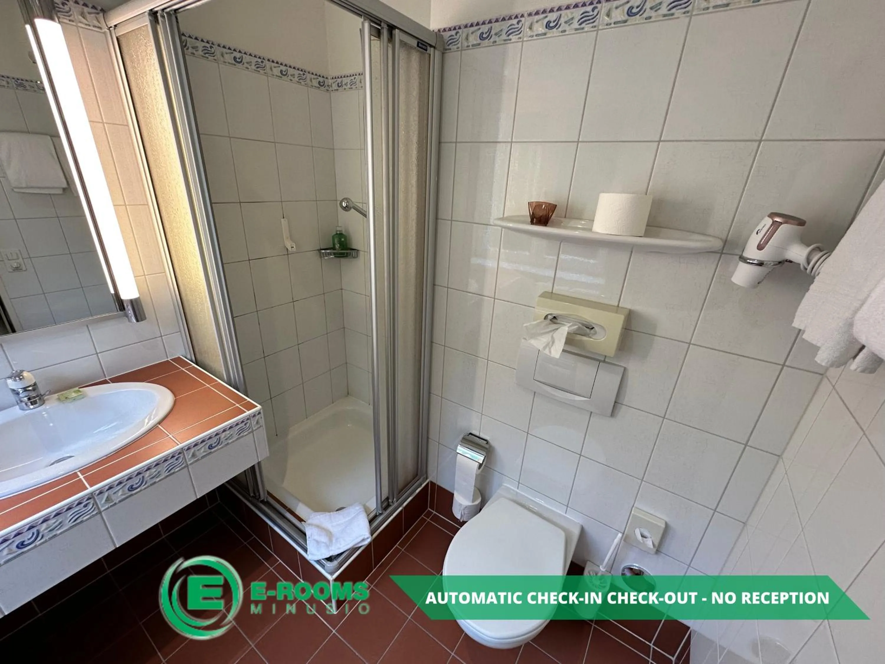 Bathroom in E-Rooms Minusio