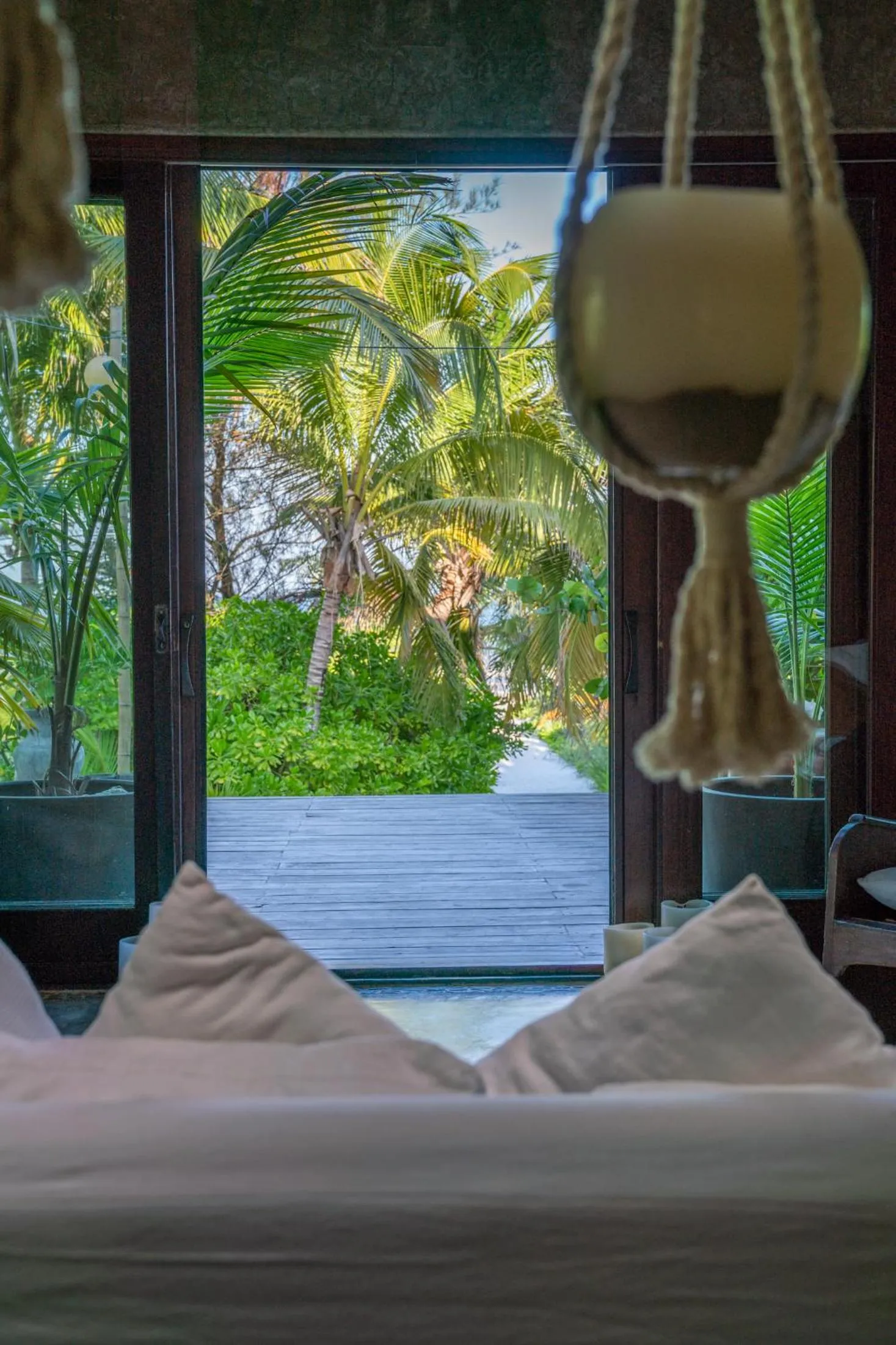 Communal lounge/ TV room in Casa Maya Kaan