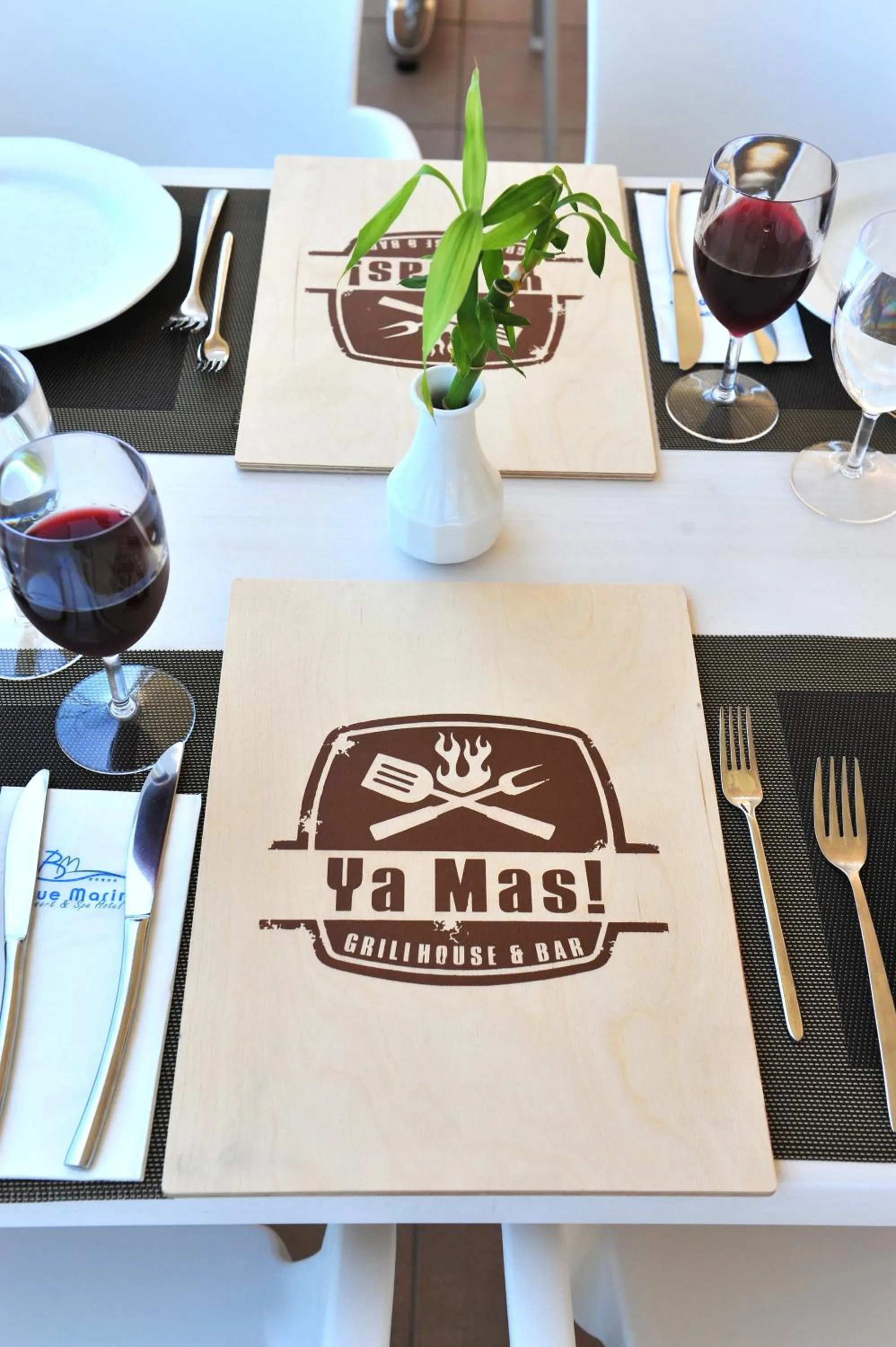 Text overlay in Blue Marine Resort and Spa Hotel